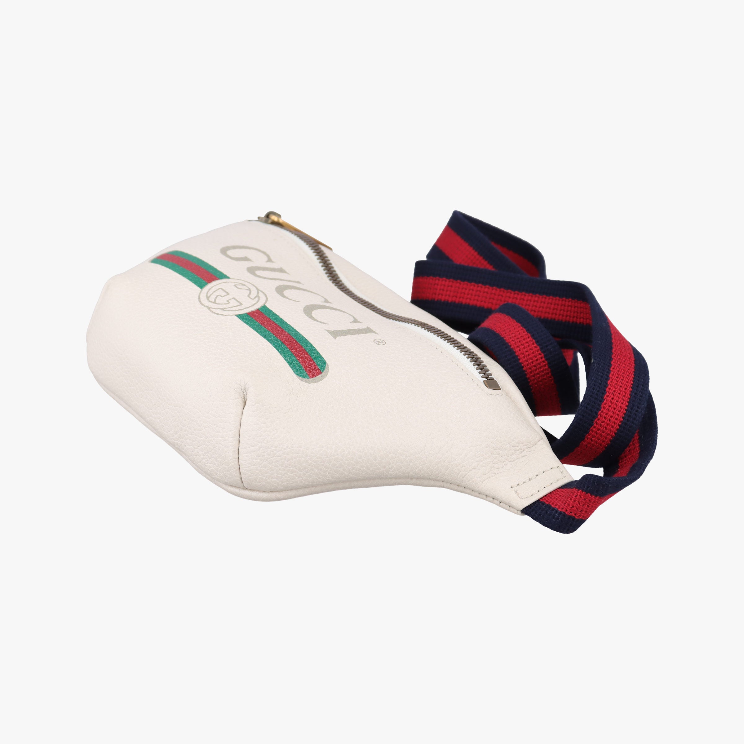 Vintage Gucci Gucci print White Leather 527792 bum bag/waist bag | stylenewstar