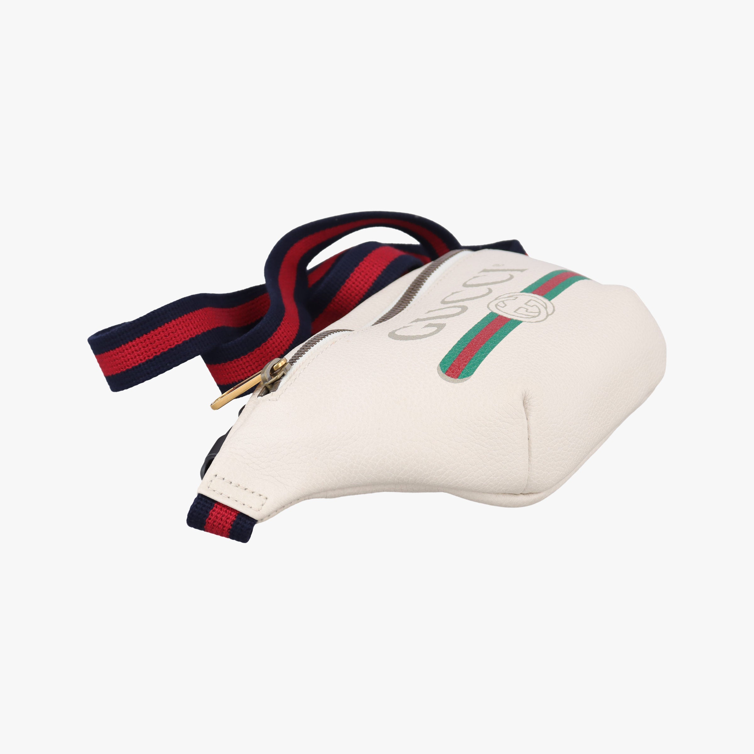 Vintage Gucci Gucci print White Leather 527792 bum bag/waist bag | stylenewstar