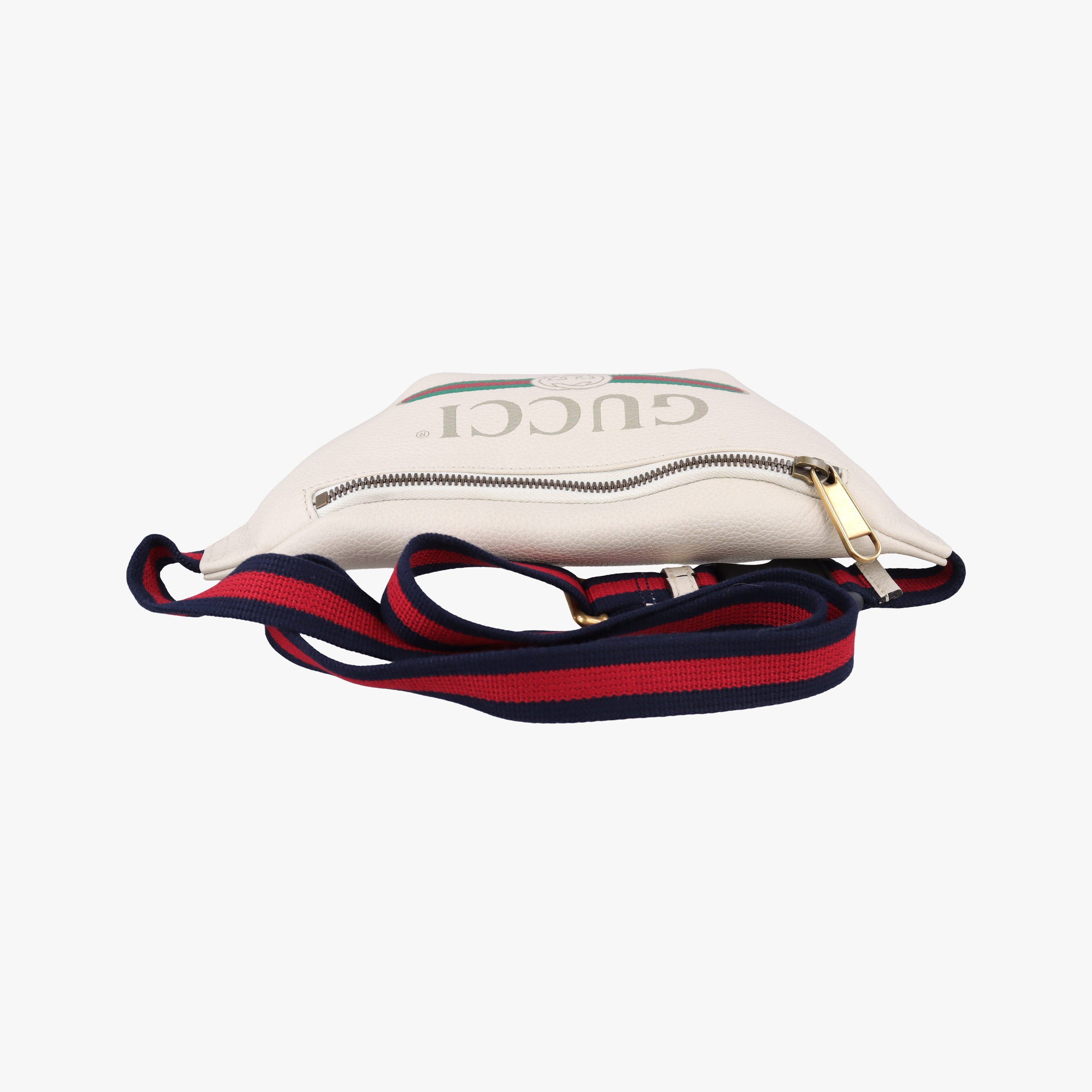 Vintage Gucci Gucci print White Leather 527792 bum bag/waist bag | stylenewstar