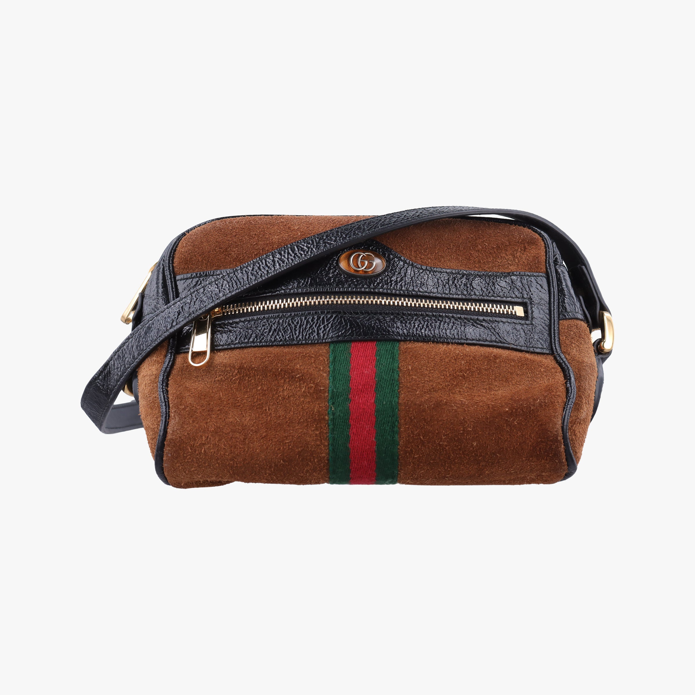 Secondhand Gucci Ophidia Brown Leather×Suede 573321 shoulderbag | stylenewstar