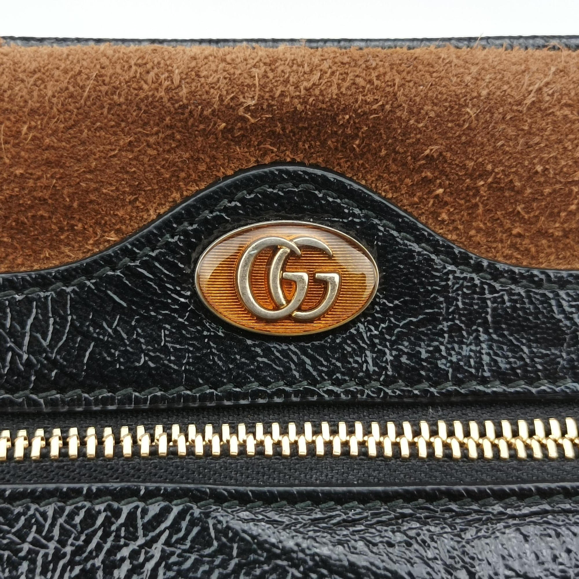 Secondhand Gucci Ophidia Brown Leather×Suede 573321 shoulderbag | stylenewstar