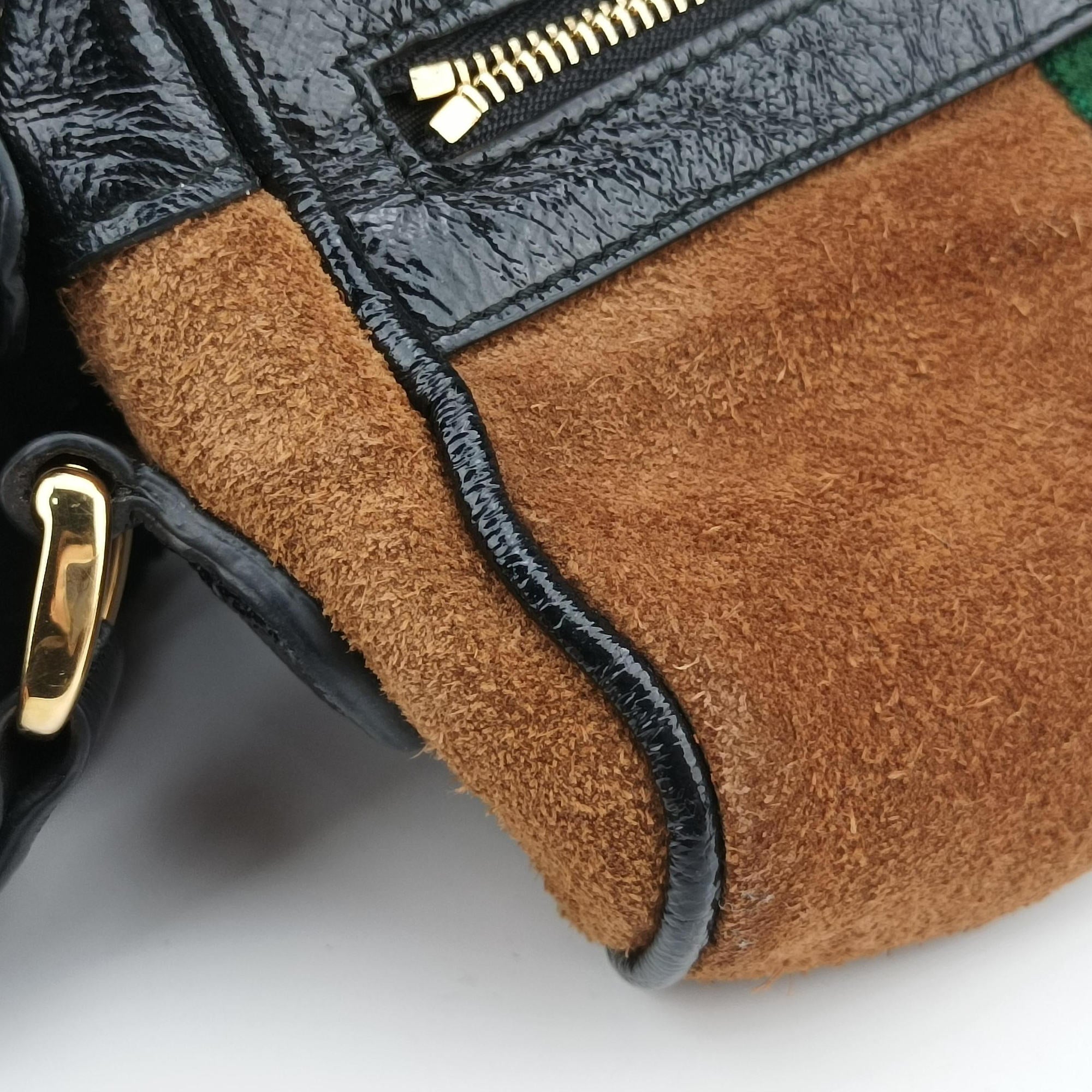 Secondhand Gucci Ophidia Brown Leather×Suede 573321 shoulderbag | stylenewstar