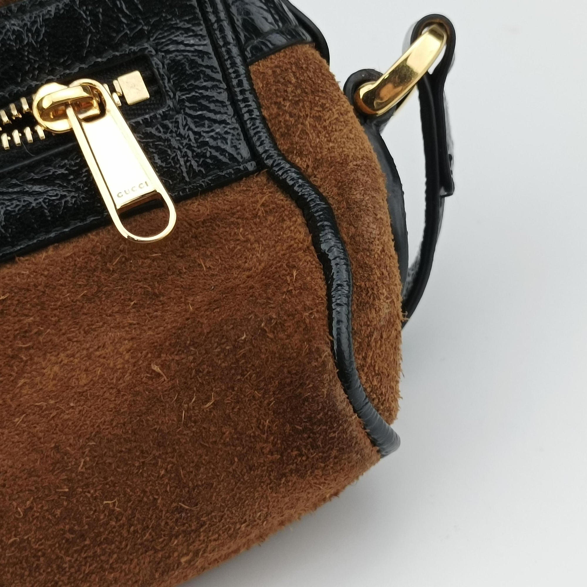 Secondhand Gucci Ophidia Brown Leather×Suede 573321 shoulderbag | stylenewstar