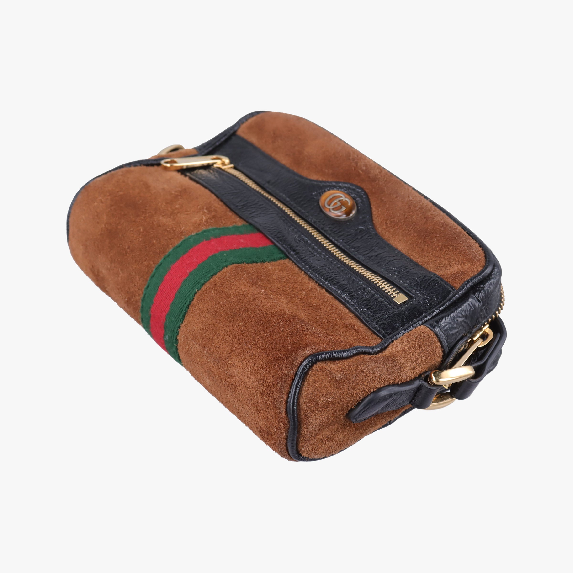 Secondhand Gucci Ophidia Brown Leather×Suede 573321 shoulderbag | stylenewstar