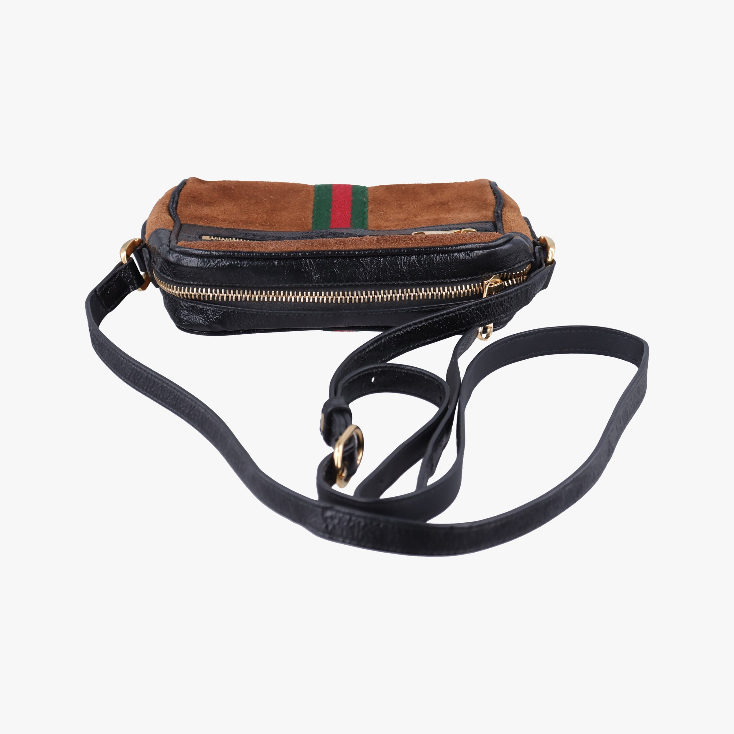 Secondhand Gucci Ophidia Brown Leather×Suede 573321 shoulderbag | stylenewstar