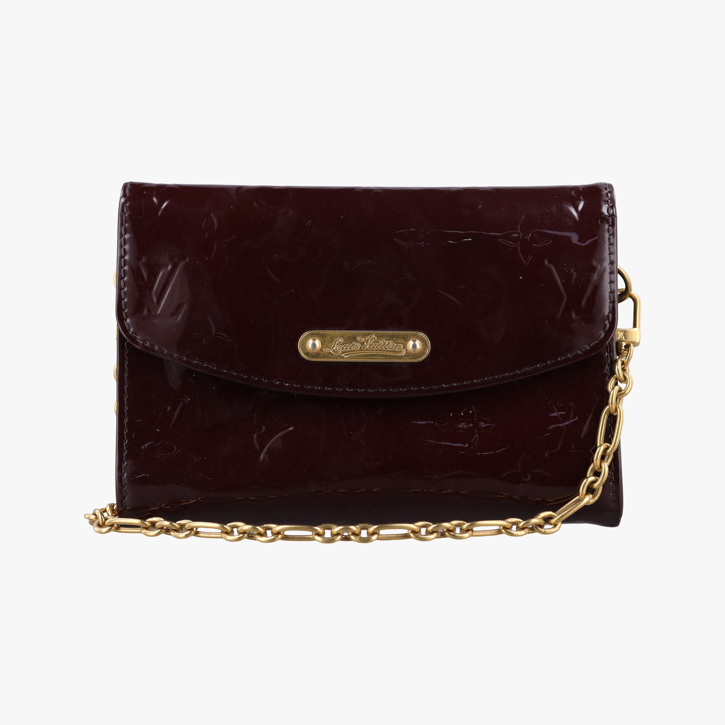 Pre-owned Louis Vuitton Bel Air Amaranth Purple Vernis M93613 shoulderbag | stylenewstar