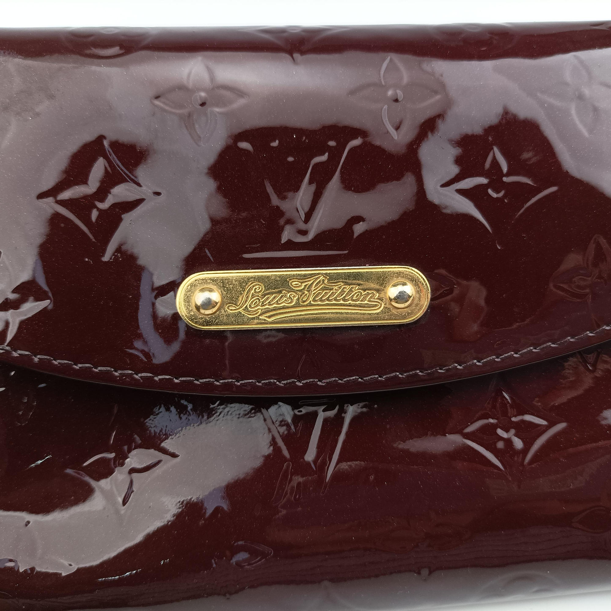 Pre-owned Louis Vuitton Bel Air Amaranth Purple Vernis M93613 shoulderbag | stylenewstar