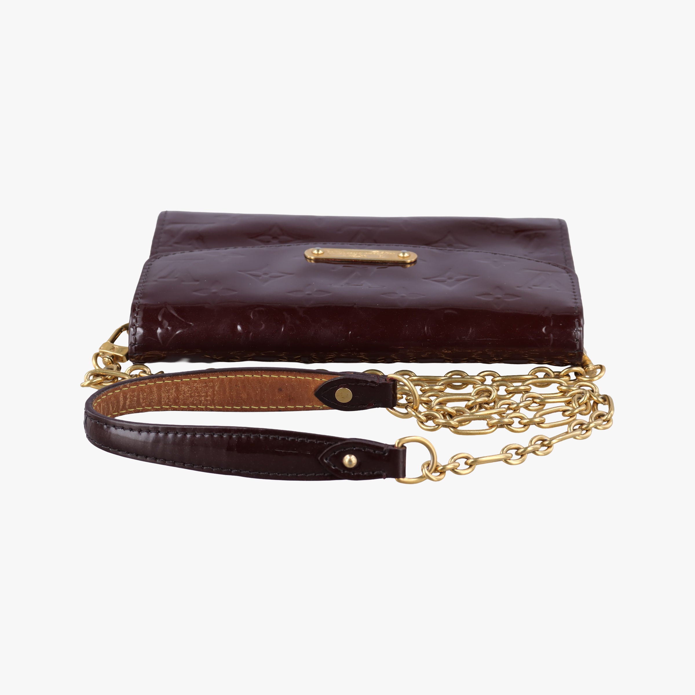 Pre-owned Louis Vuitton Bel Air Amaranth Purple Vernis M93613 shoulderbag | stylenewstar