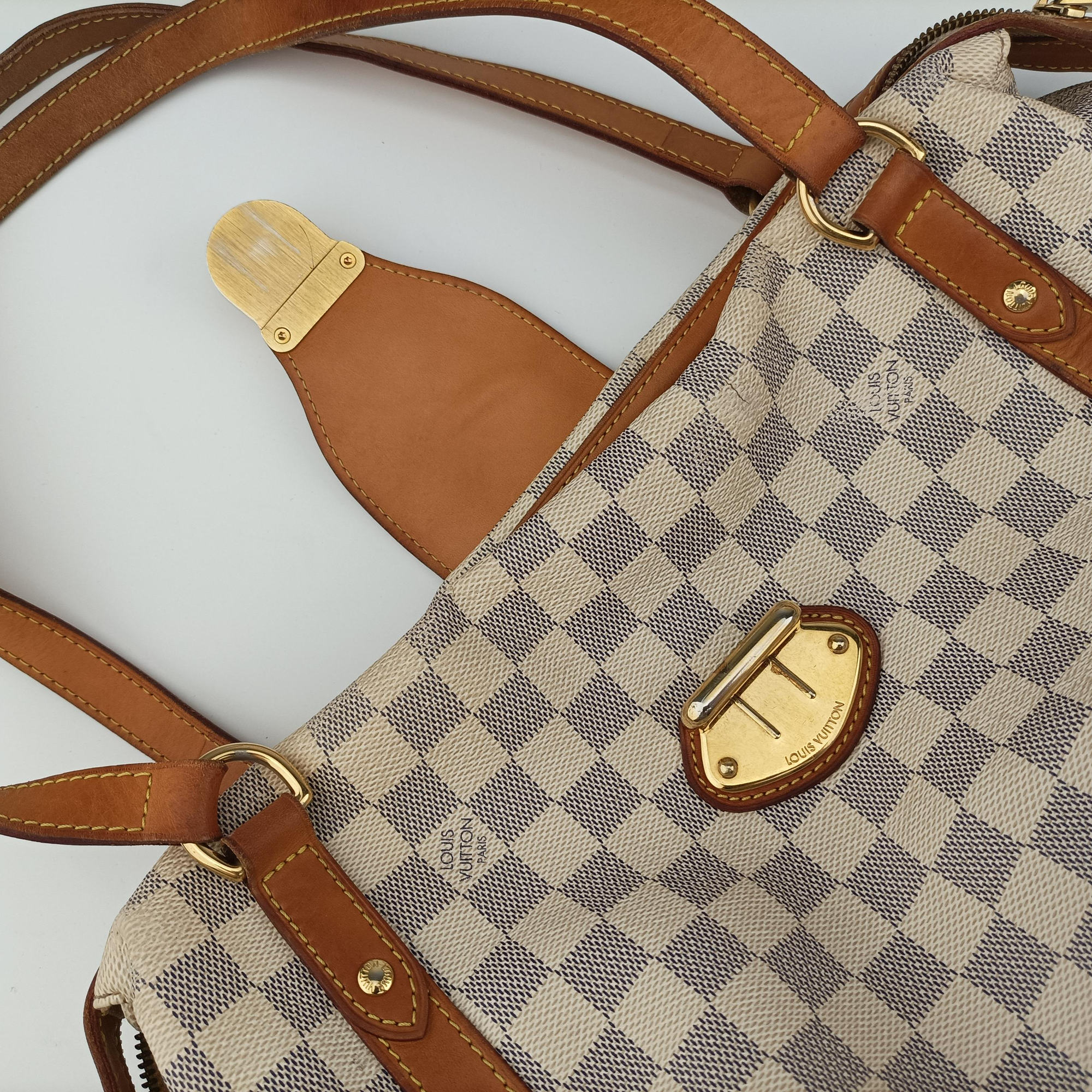 Pre-owned Louis Vuitton STRESA PM Azur Damier Canvas N42220 shoulderbag | stylenewstar