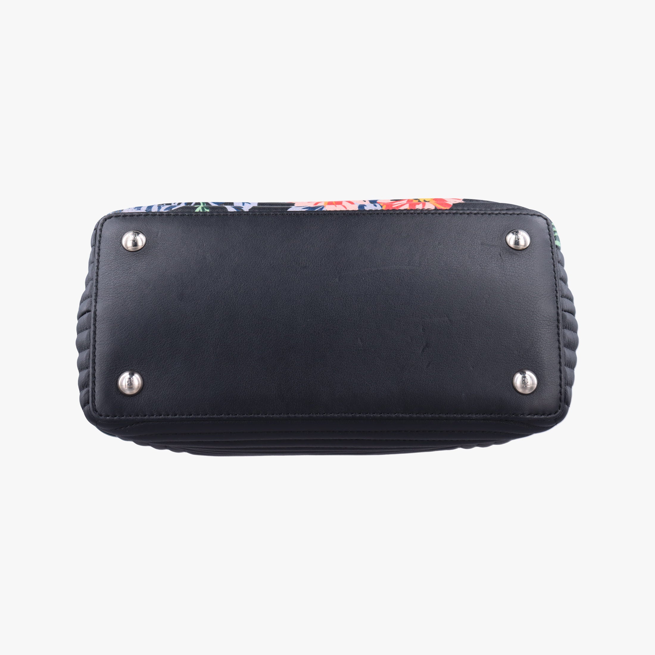Pre-owned Fendi Dotcom Click Small Black×Multicolour Leather 8BN299 shoulderbag | stylenewstar