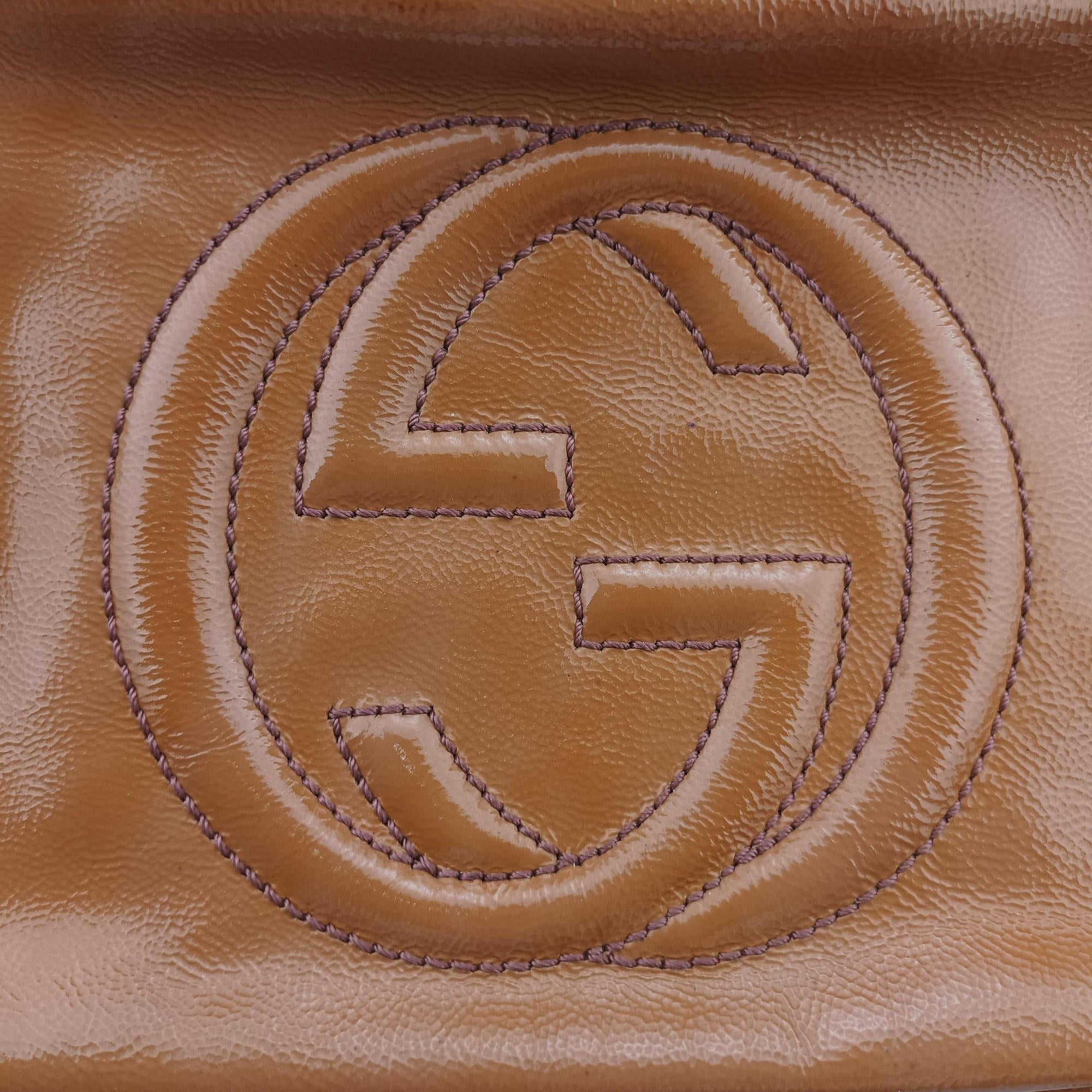 Pre-owned Gucci Soho Yellow Patent 308364 shoulderbag | stylenewstar