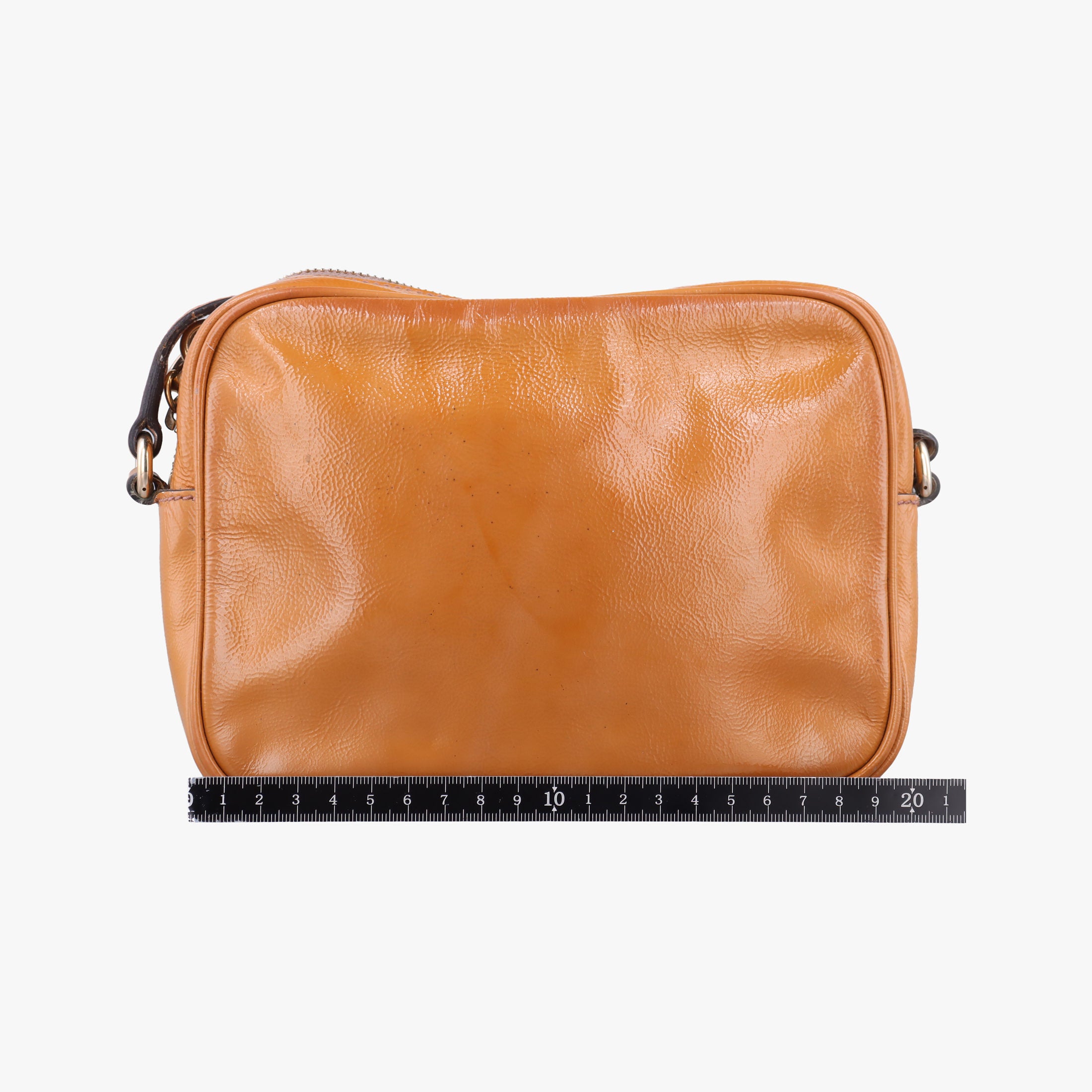 Pre-owned Gucci Soho Yellow Patent 308364 shoulderbag | stylenewstar
