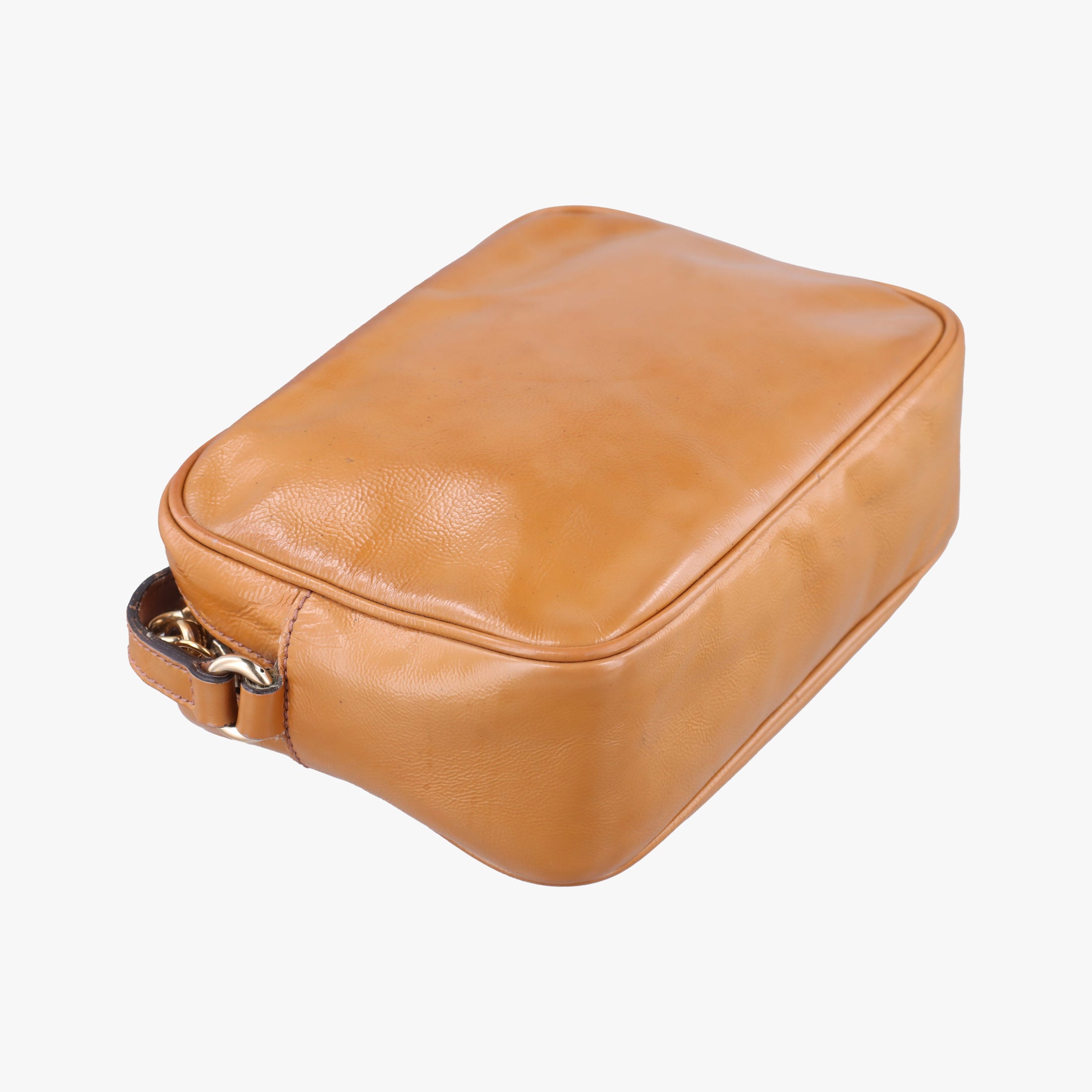 Pre-owned Gucci Soho Yellow Patent 308364 shoulderbag | stylenewstar