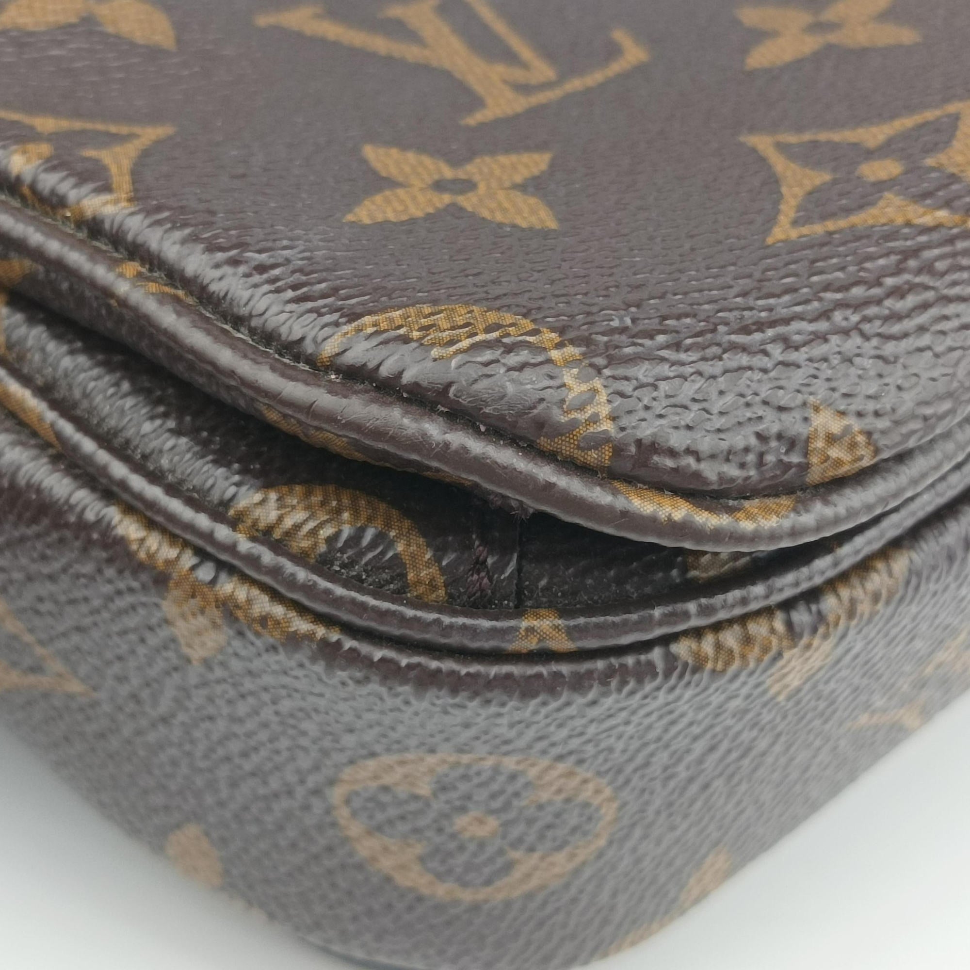 Pre-owned Louis Vuitton Pochette Metis MM Brown Monogram Canvas M44875 shoulderbag | stylenewstar