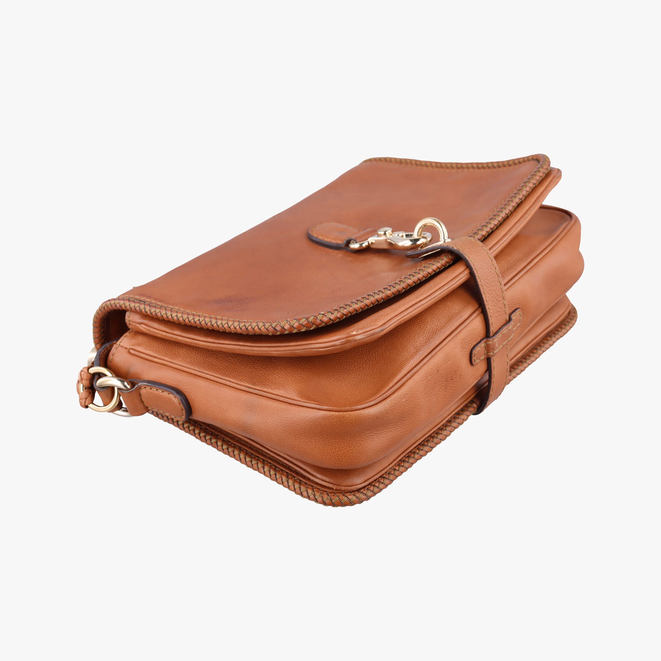 Pre-owned Gucci Marrakech Messenger Brown leather 257024 shoulderbag | stylenewstar