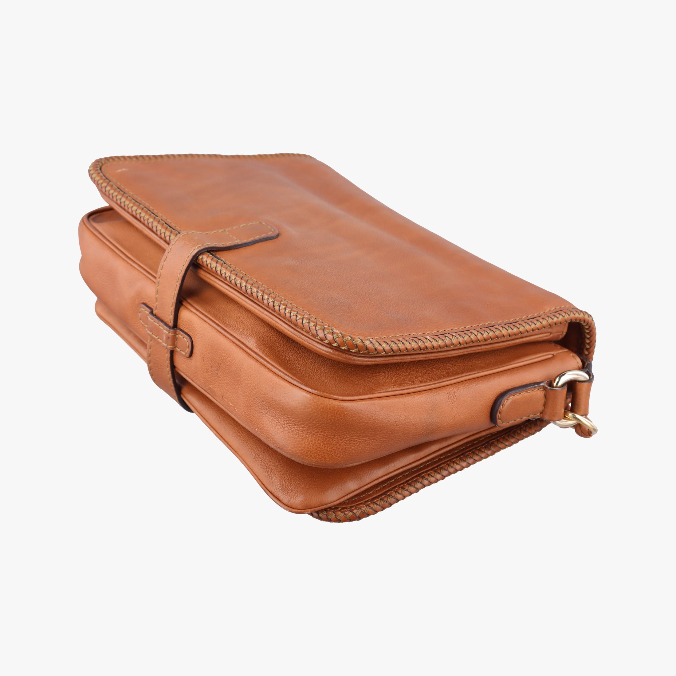 Pre-owned Gucci Marrakech Messenger Brown leather 257024 shoulderbag | stylenewstar
