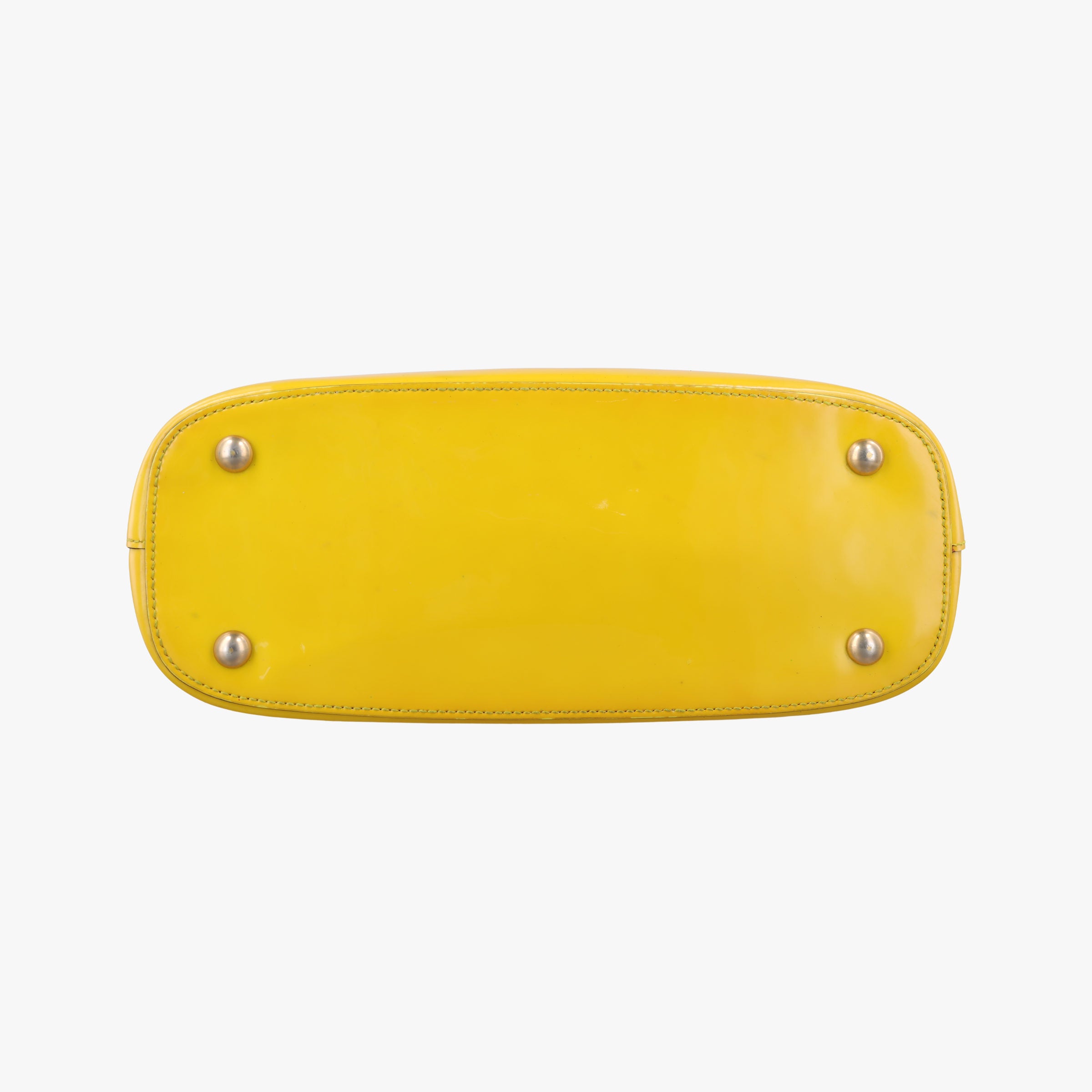 Secondhand Gucci Bright Bit Yellow Patent 371925 handbag | stylenewstar