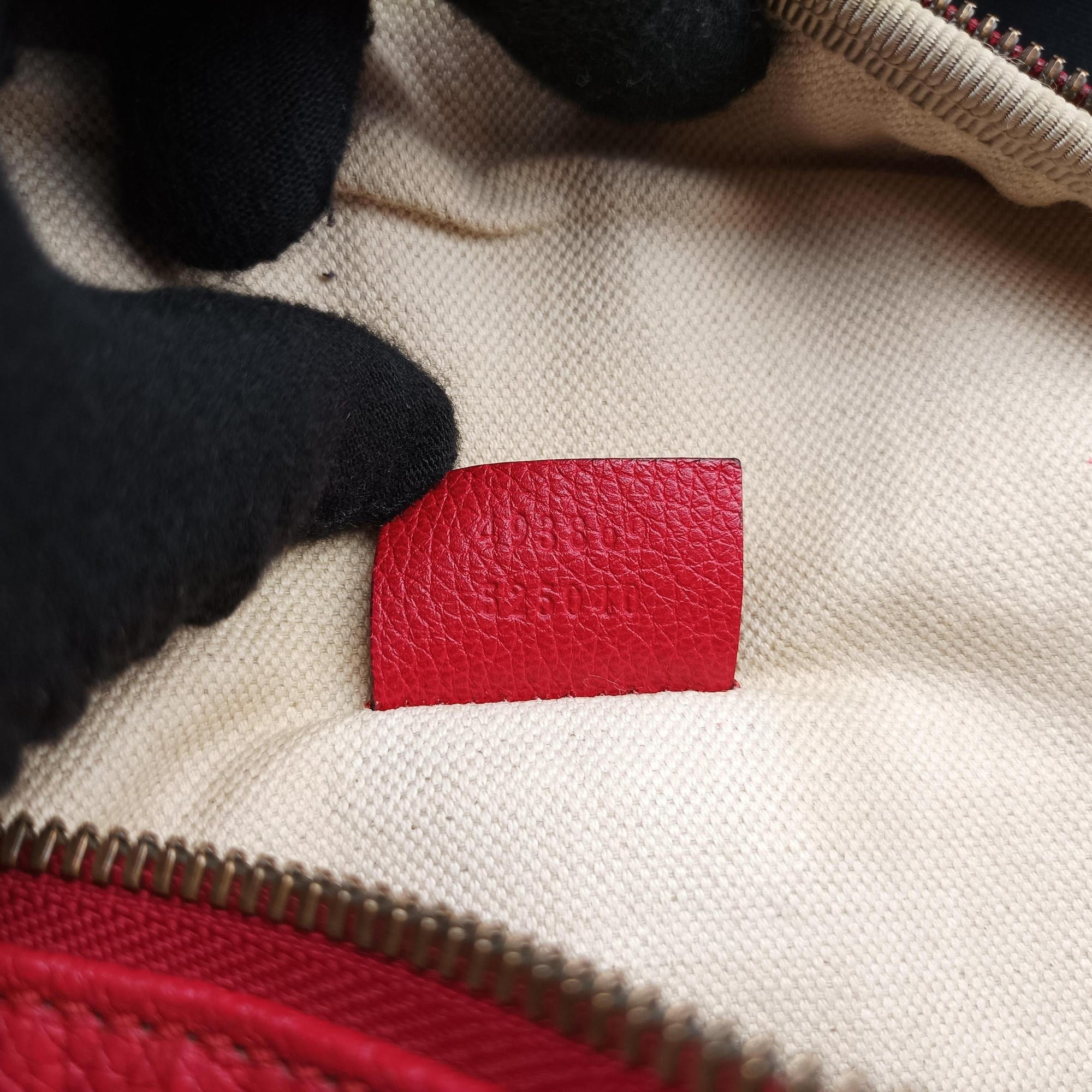 Vintage Gucci Gucci Print Red Leather 493869 bum bag/waist bag | stylenewstar