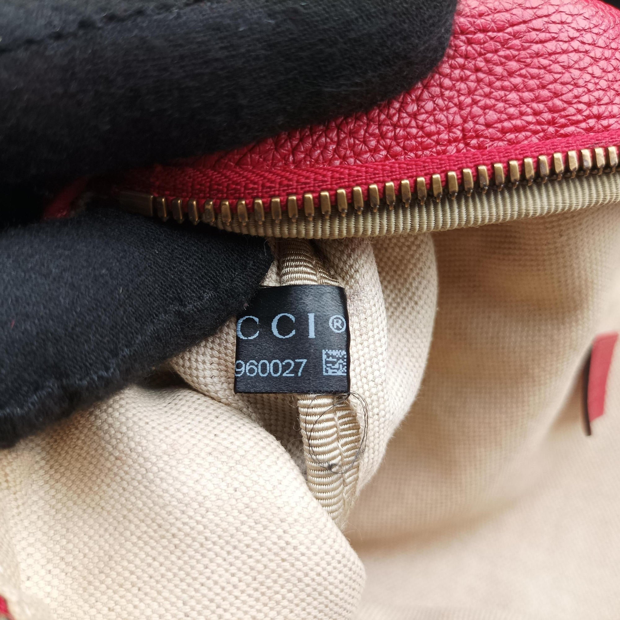 Vintage Gucci Gucci Print Red Leather 493869 bum bag/waist bag | stylenewstar