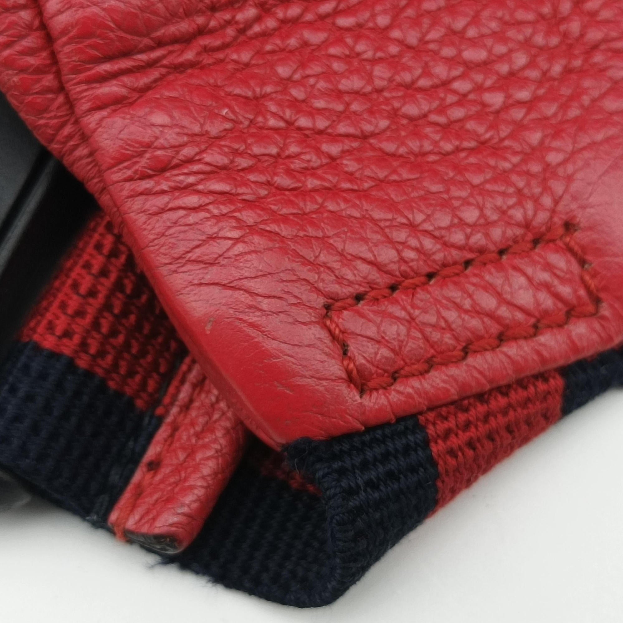 Vintage Gucci Gucci Print Red Leather 493869 bum bag/waist bag | stylenewstar