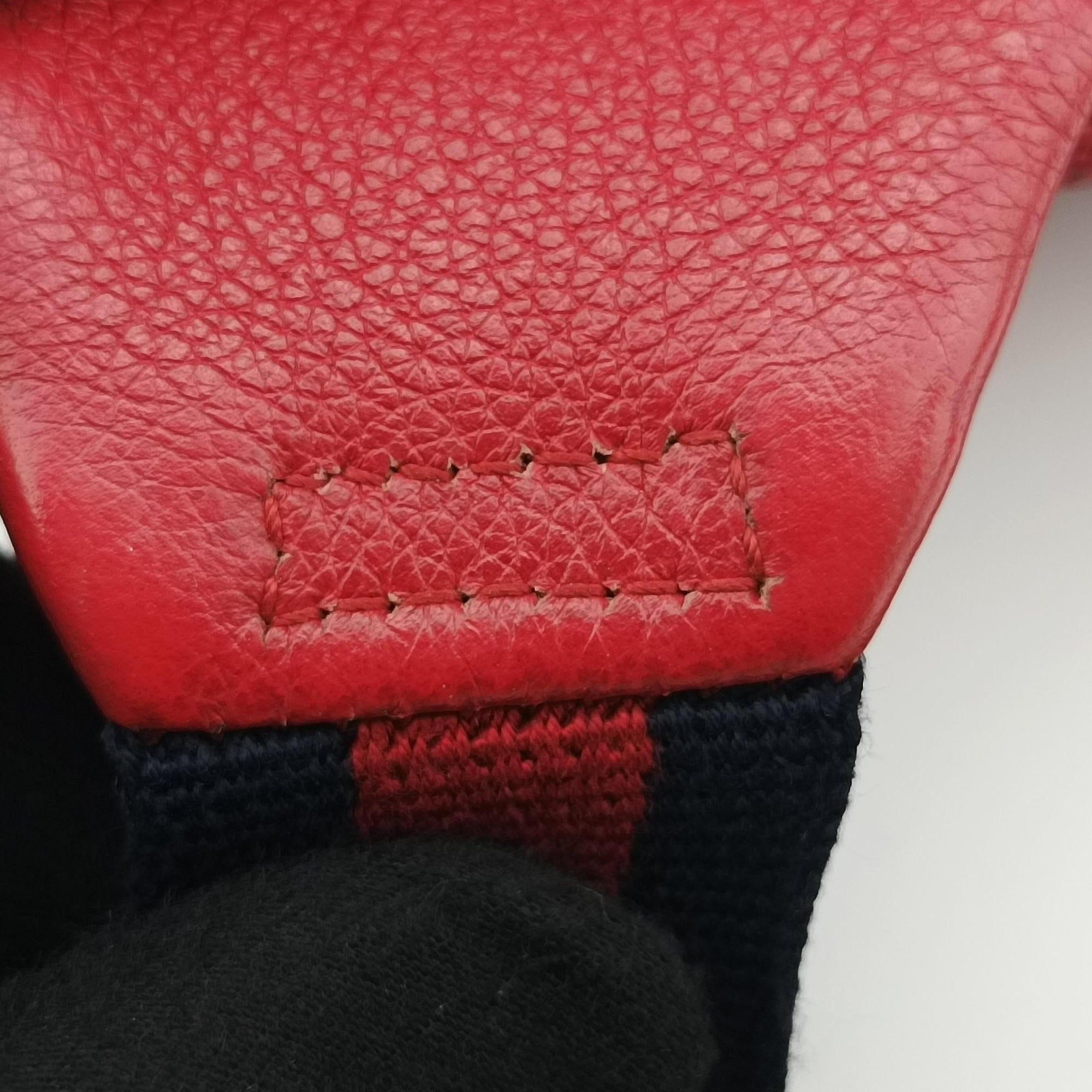 Vintage Gucci Gucci Print Red Leather 493869 bum bag/waist bag | stylenewstar