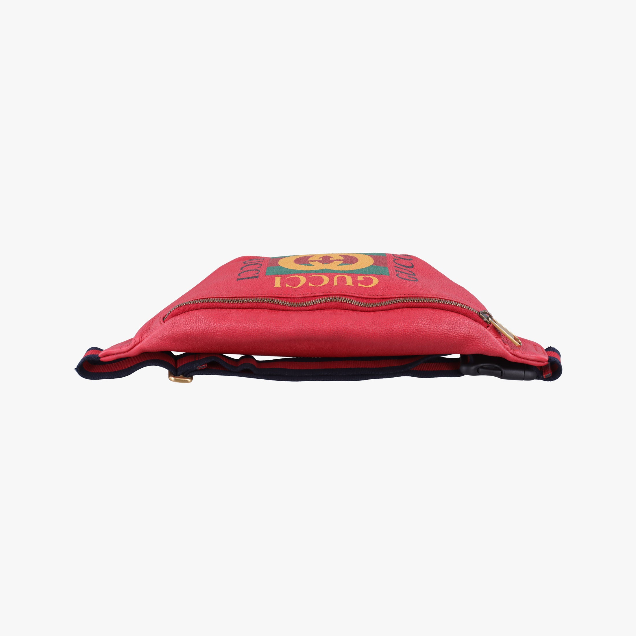 Vintage Gucci Gucci Print Red Leather 493869 bum bag/waist bag | stylenewstar