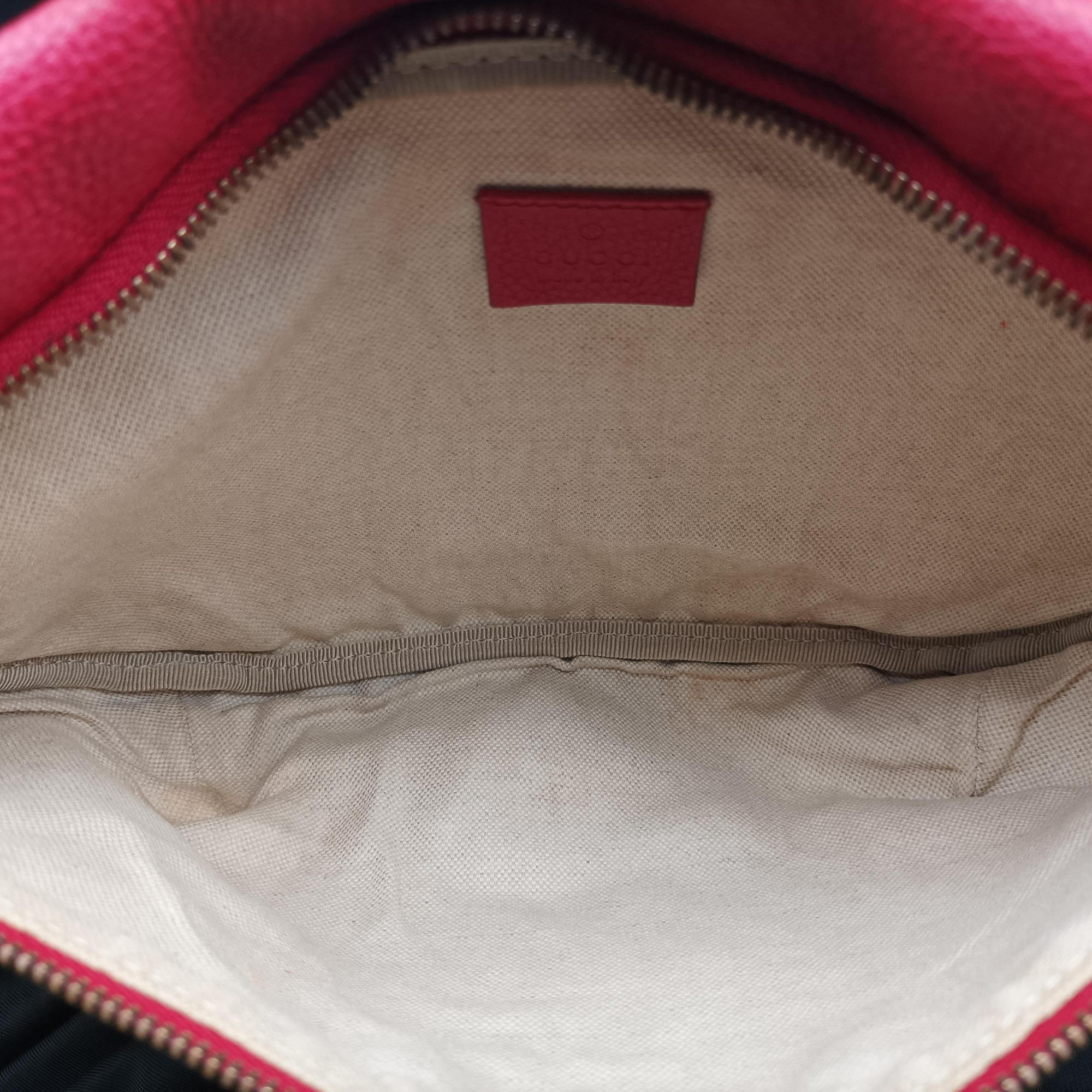 Vintage Gucci Gucci Print Red Leather 493869 bum bag/waist bag | stylenewstar
