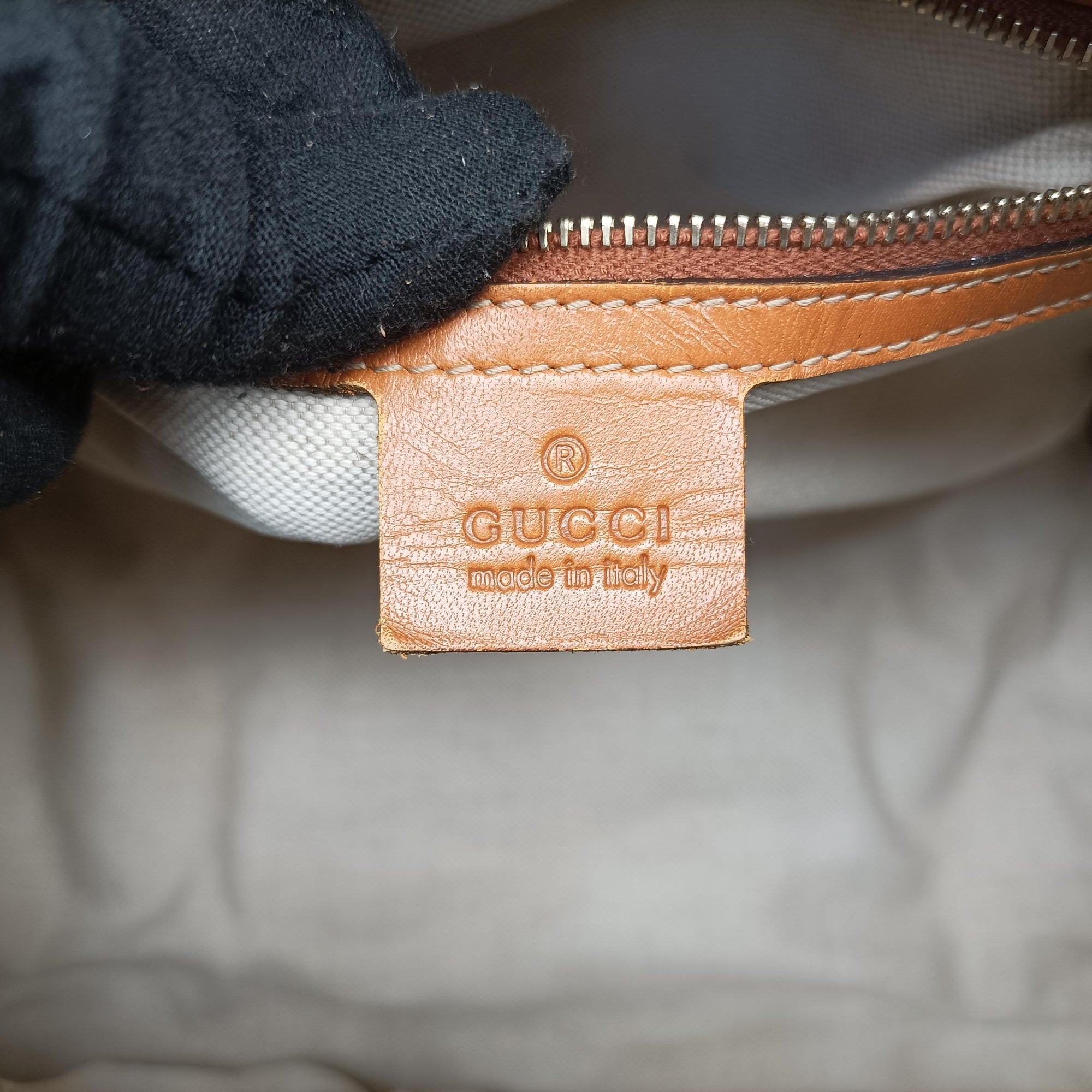 Pre-owned Gucci Sherry Line Multicolour Canvas× Leather 247205 shoulderbag | stylenewstar