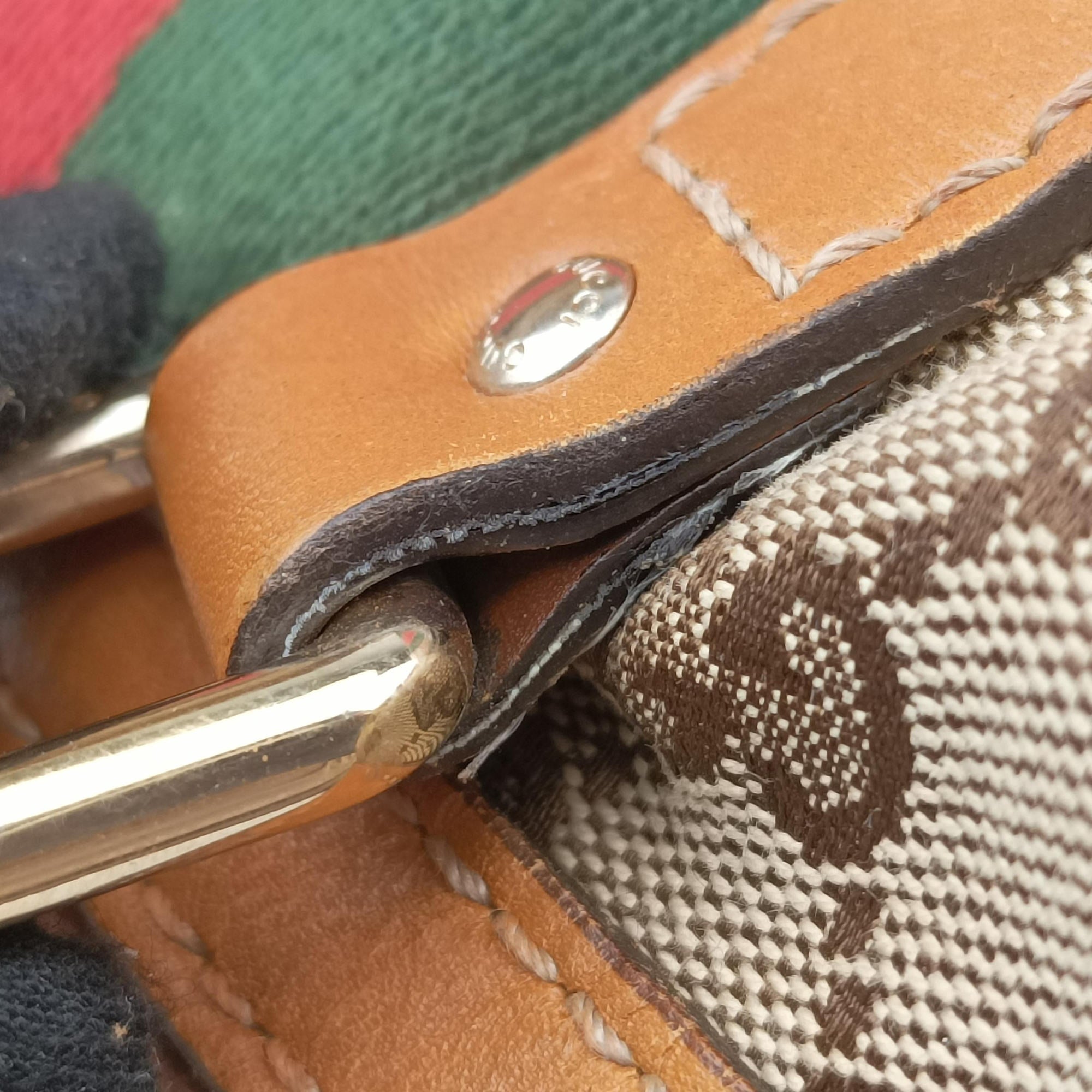 Pre-owned Gucci Sherry Line Multicolour Canvas× Leather 247205 shoulderbag | stylenewstar