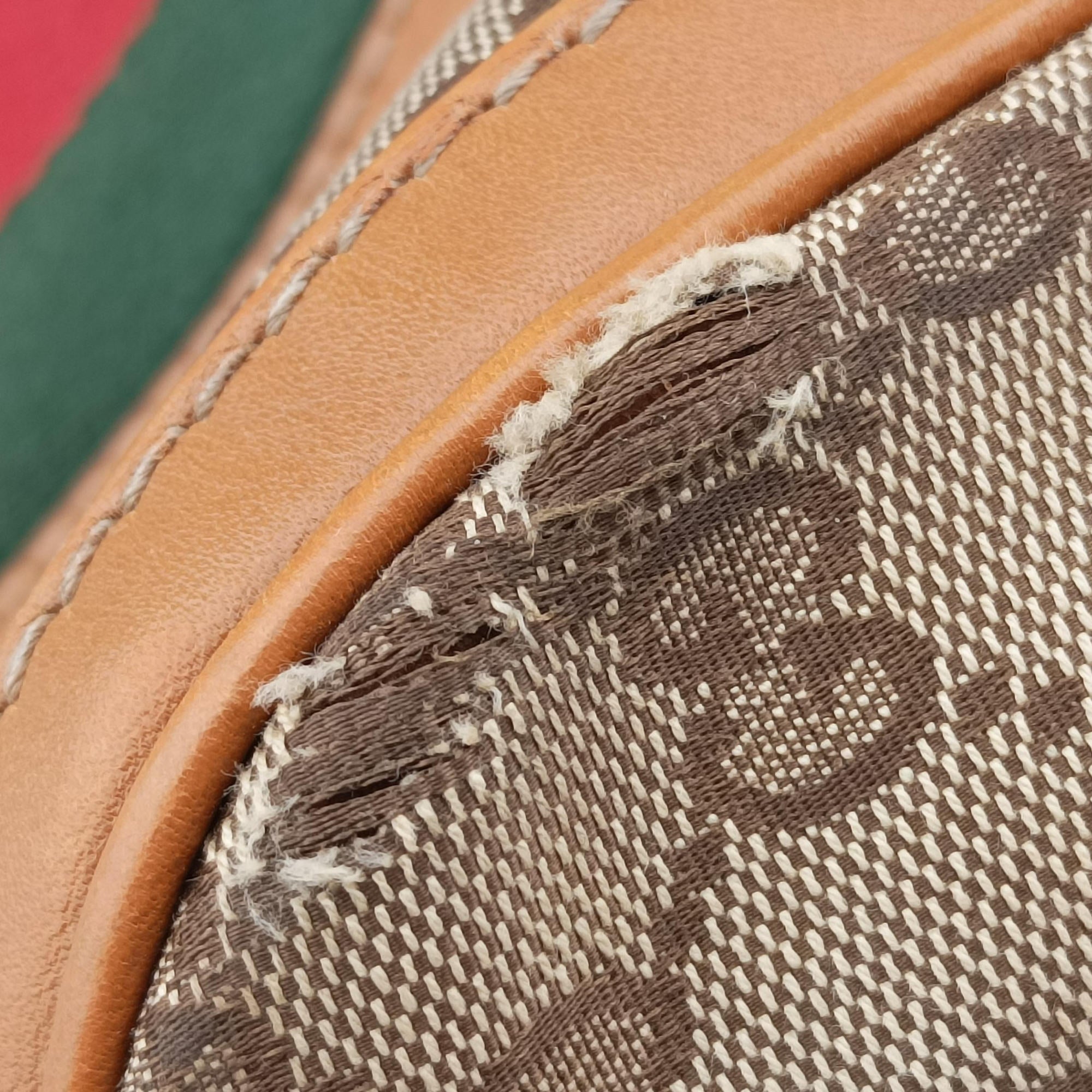 Pre-owned Gucci Sherry Line Multicolour Canvas× Leather 247205 shoulderbag | stylenewstar