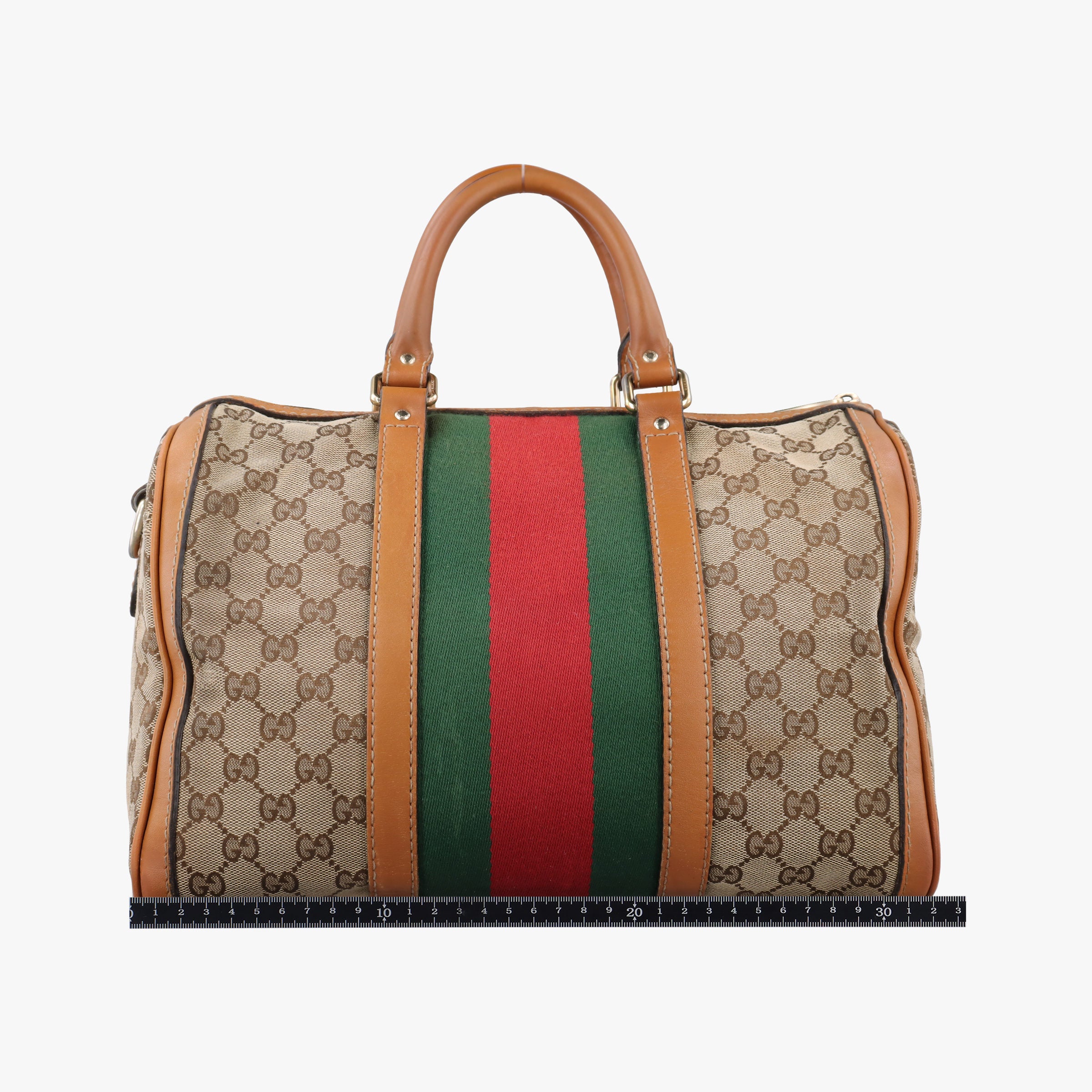 Pre-owned Gucci Sherry Line Multicolour Canvas× Leather 247205 shoulderbag | stylenewstar