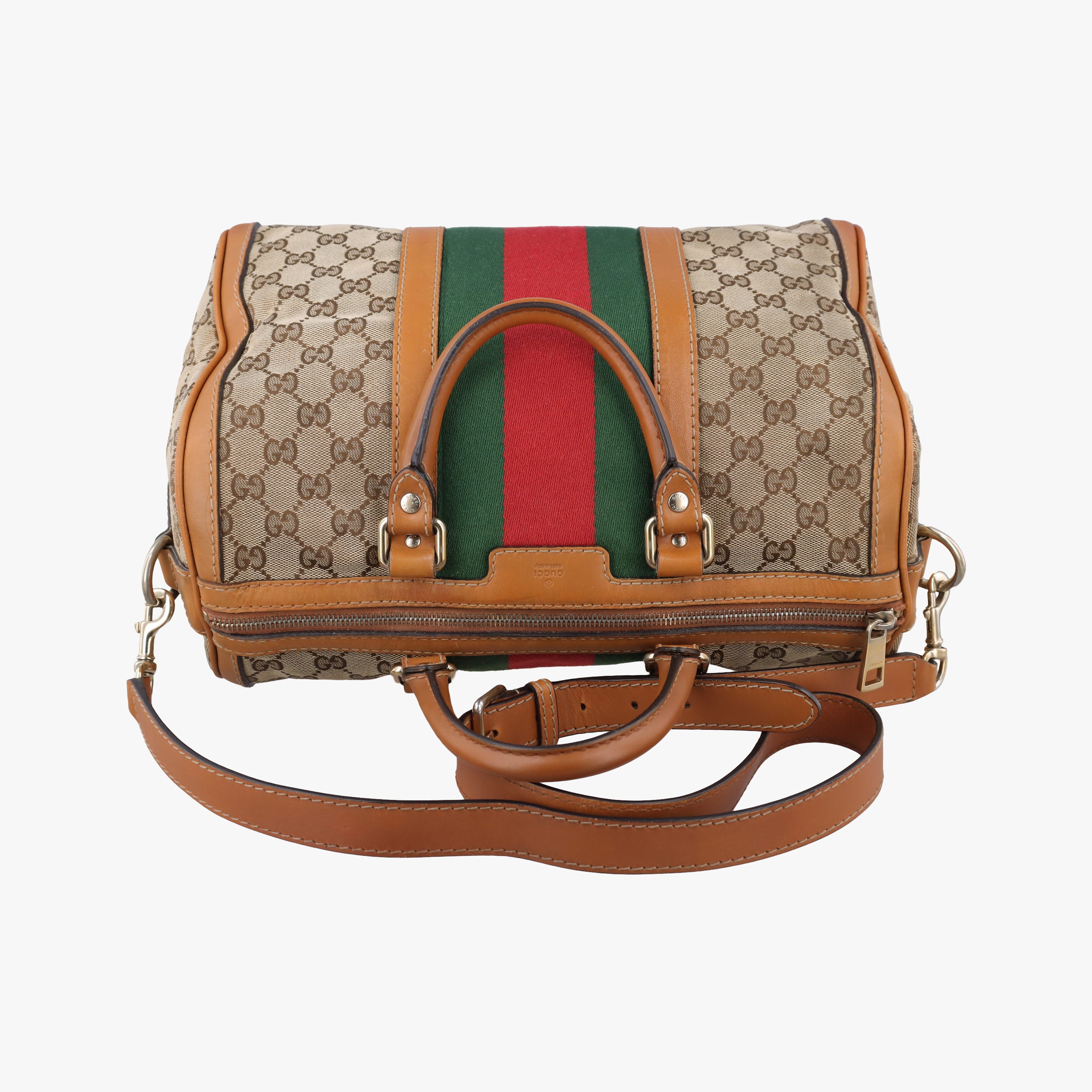 Pre-owned Gucci Sherry Line Multicolour Canvas× Leather 247205 shoulderbag | stylenewstar