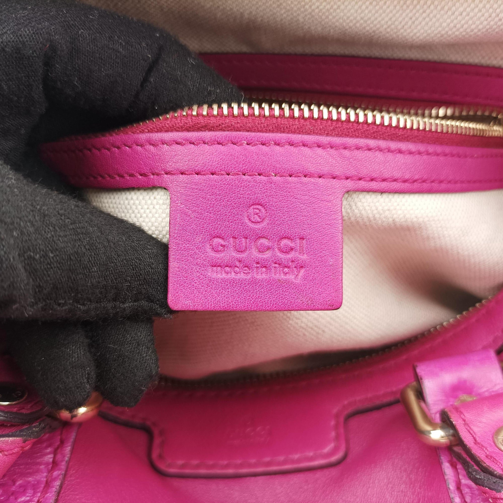 Secondhand Gucci Sherry Line Rose Leather 269876 shoulderbag | stylenewstar