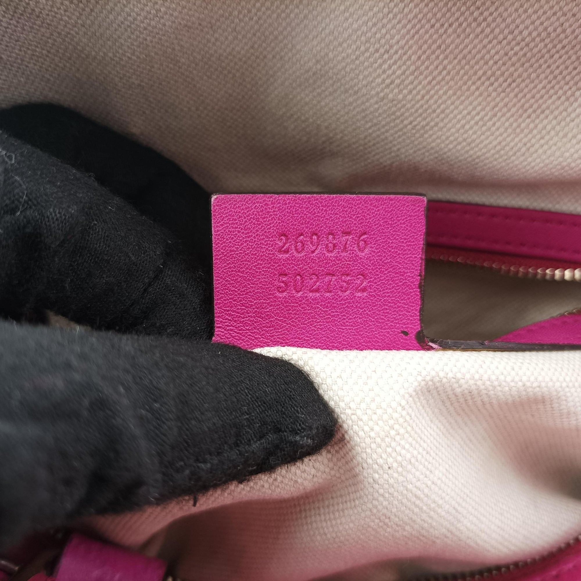 Secondhand Gucci Sherry Line Rose Leather 269876 shoulderbag | stylenewstar