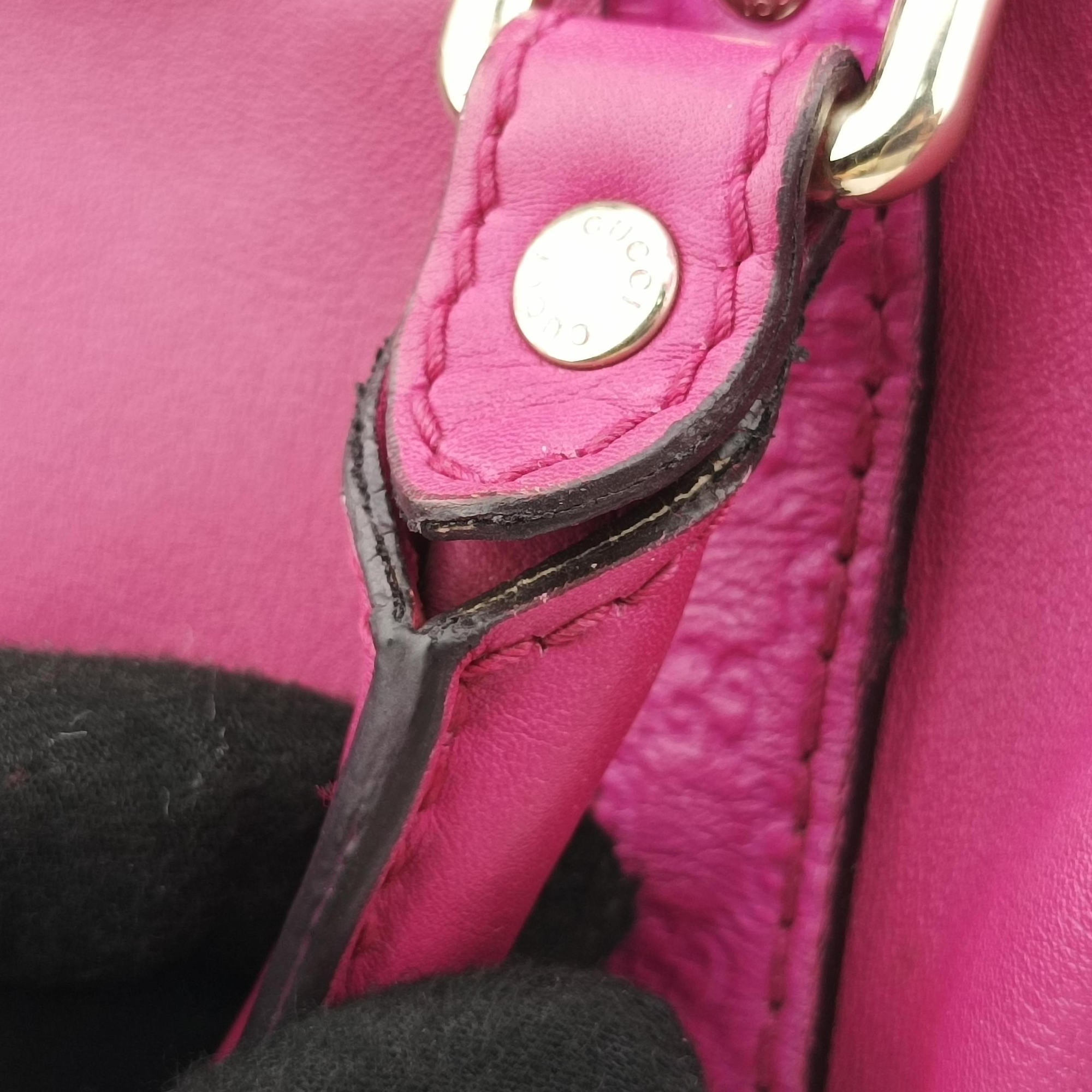 Secondhand Gucci Sherry Line Rose Leather 269876 shoulderbag | stylenewstar