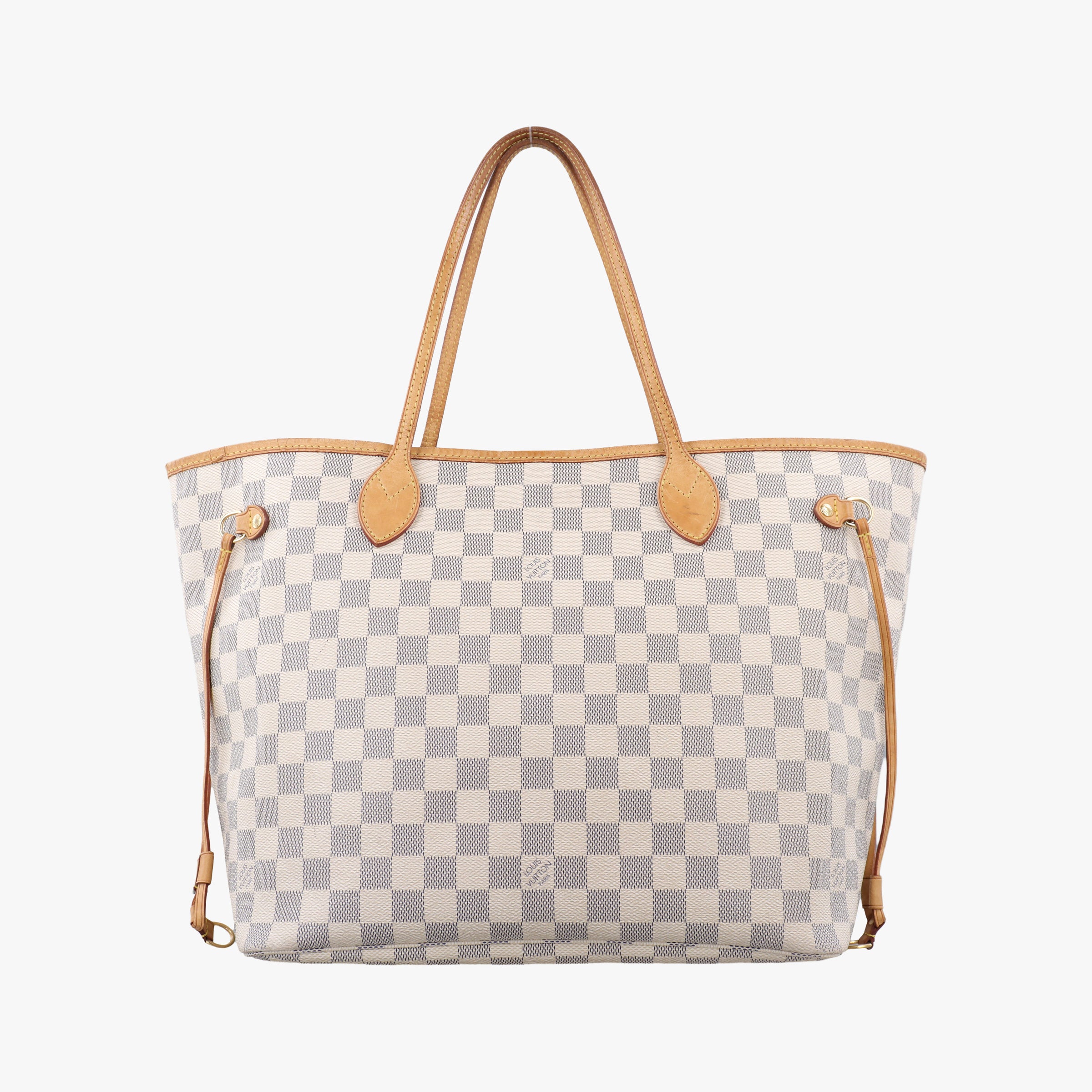 Pre-owned Louis Vuitton Neverfull MM Azur Damier Canvas N51107 shoulderbag | stylenewstar