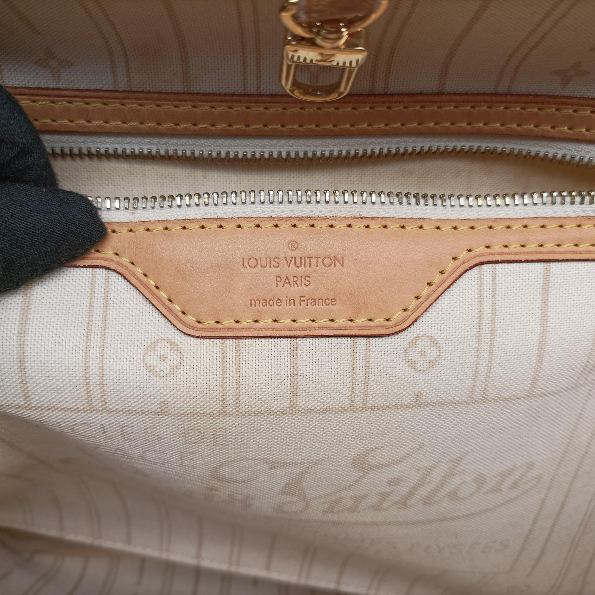 Pre-owned Louis Vuitton Neverfull MM Azur Damier Canvas N51107 shoulderbag | stylenewstar