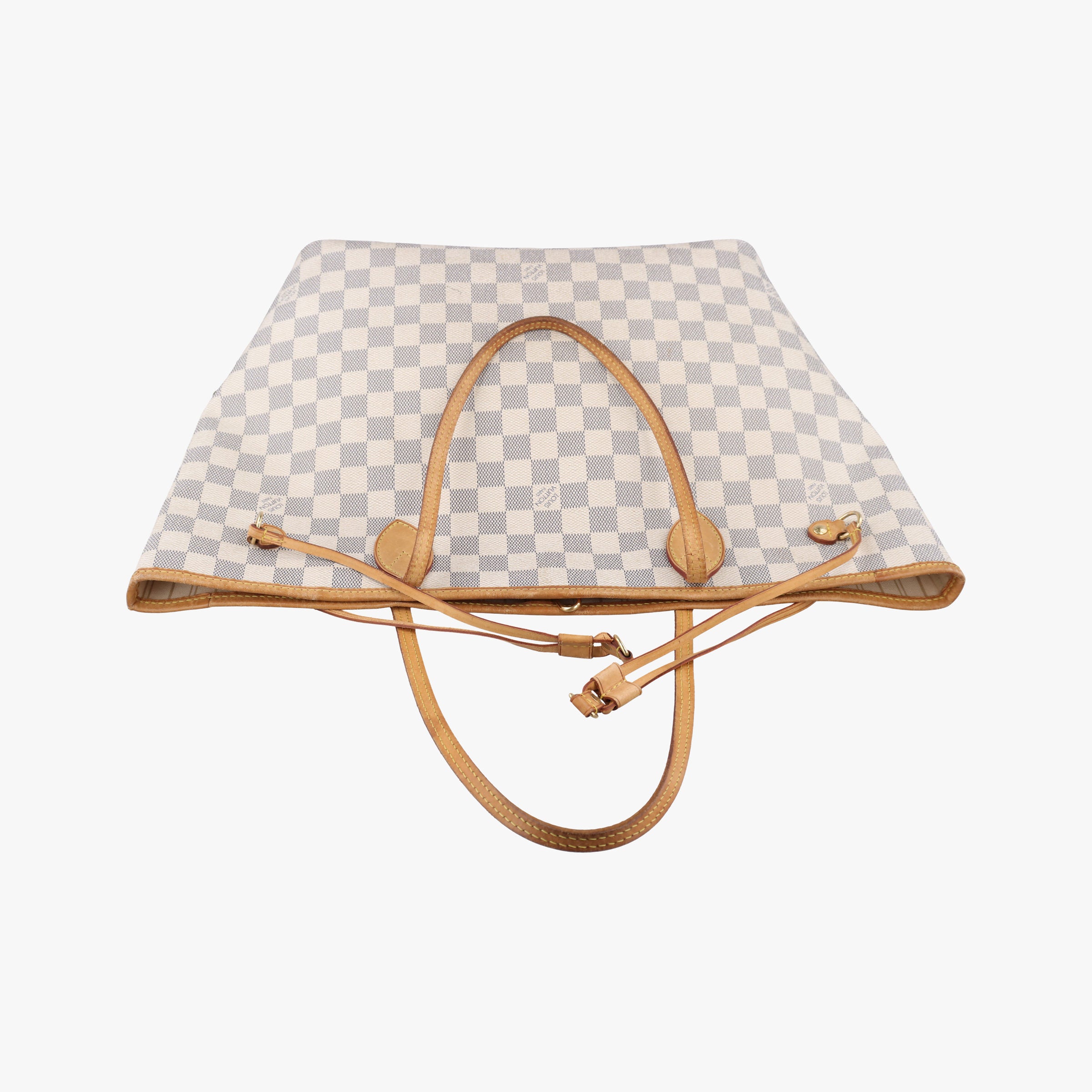 Pre-owned Louis Vuitton Neverfull MM Azur Damier Canvas N51107 shoulderbag | stylenewstar