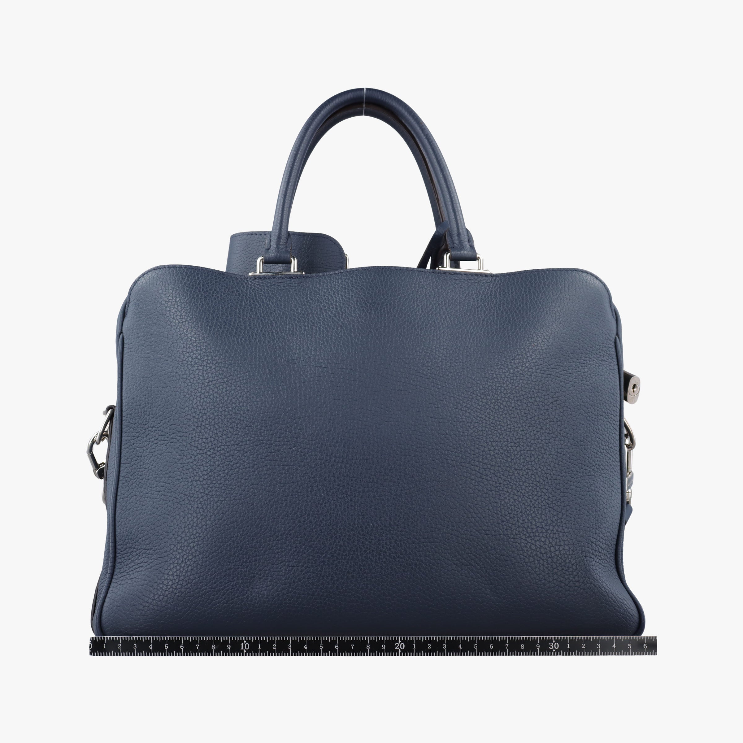 Pre-owned Louis Vuitton Armand Briefcase MM Navy Taurillon leather M54380 shoulderbag | stylenewstar