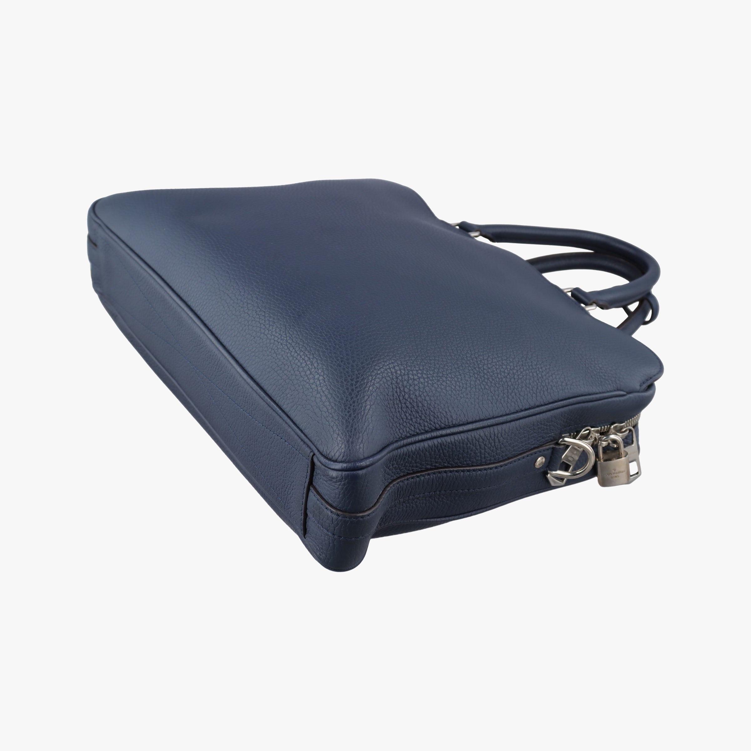 Pre-owned Louis Vuitton Armand Briefcase MM Navy Taurillon leather M54380 shoulderbag | stylenewstar