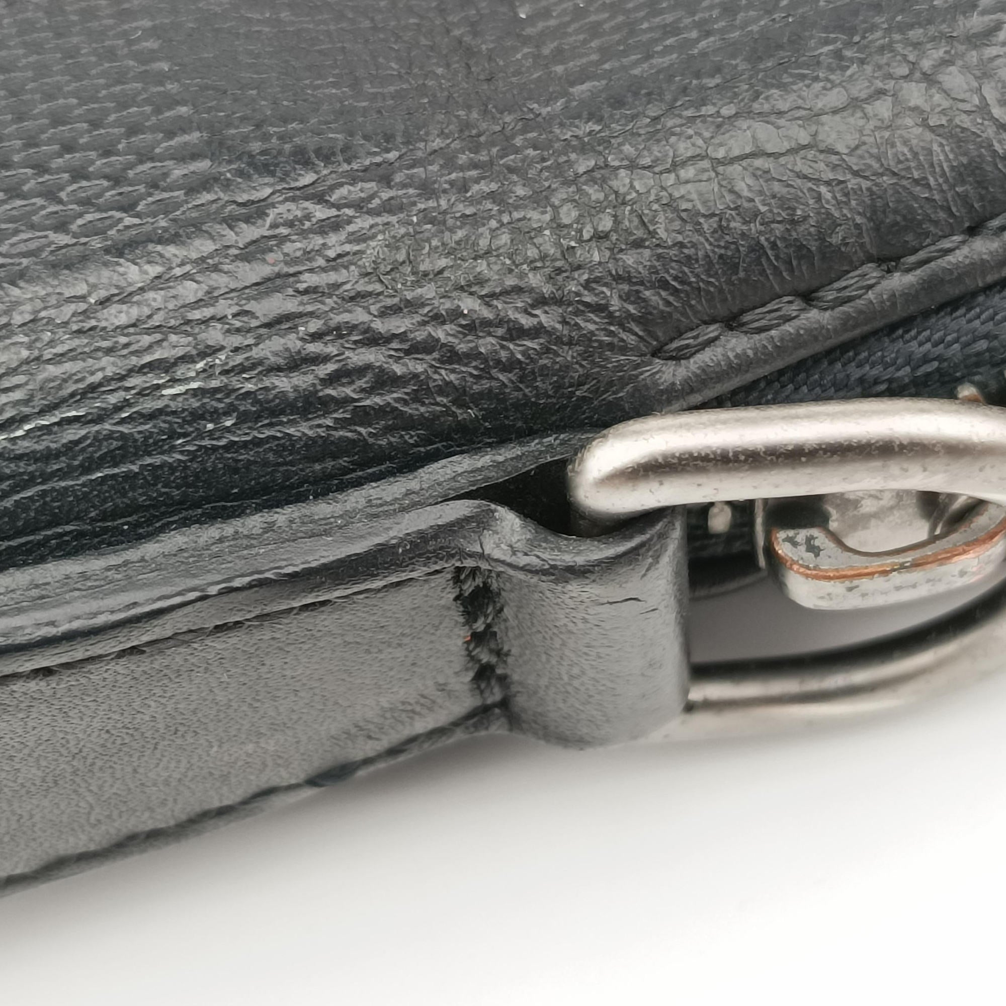 Secondhand Louis Vuitton Porte Documents Jour Noir Damier Graphite N48224 handbag | stylenewstar