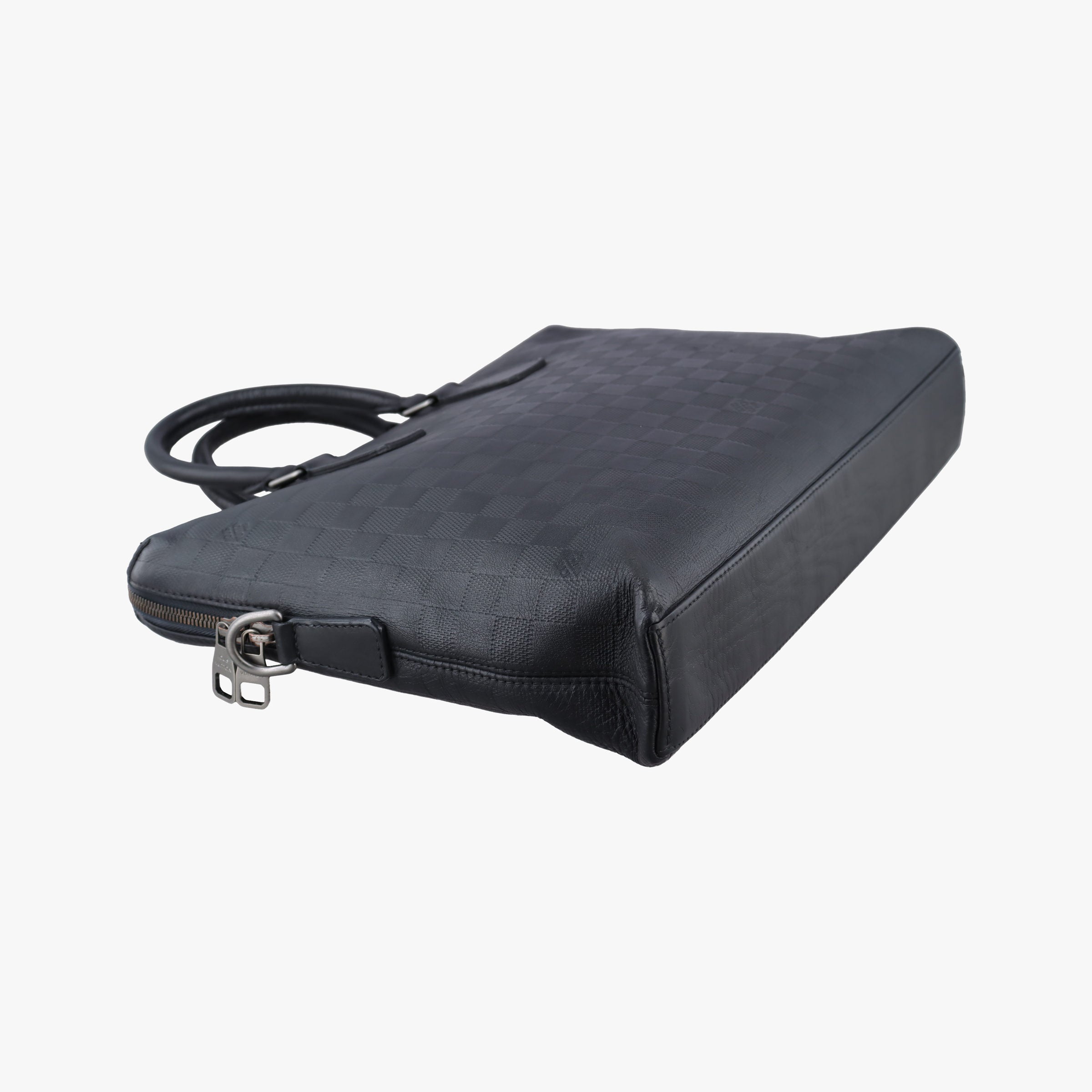 Secondhand Louis Vuitton Porte Documents Jour Noir Damier Graphite N48224 handbag | stylenewstar