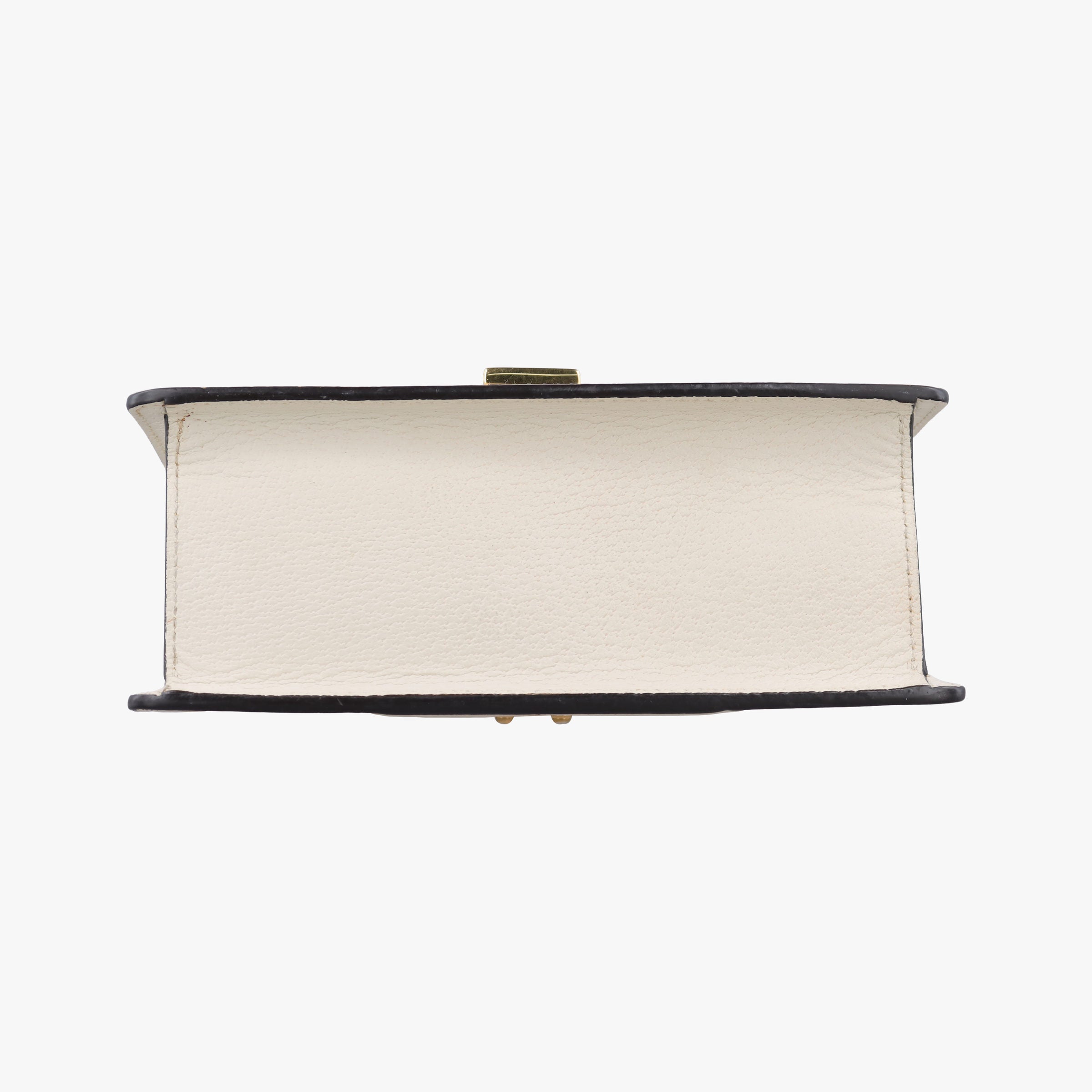 Pre-owned Gucci Sylvie Ivory×navy×red Leather 470270 shoulderbag | stylenewstar