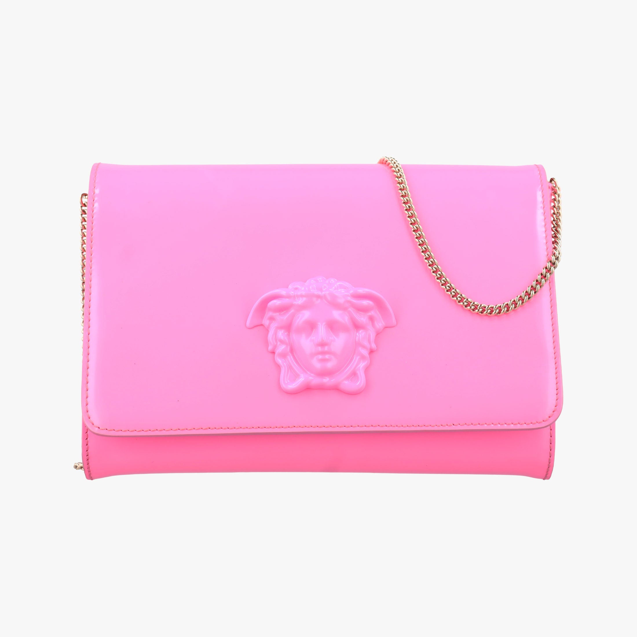 Vintage VERSACE Medusa Pink Patent  shoulderbag | stylenewstar