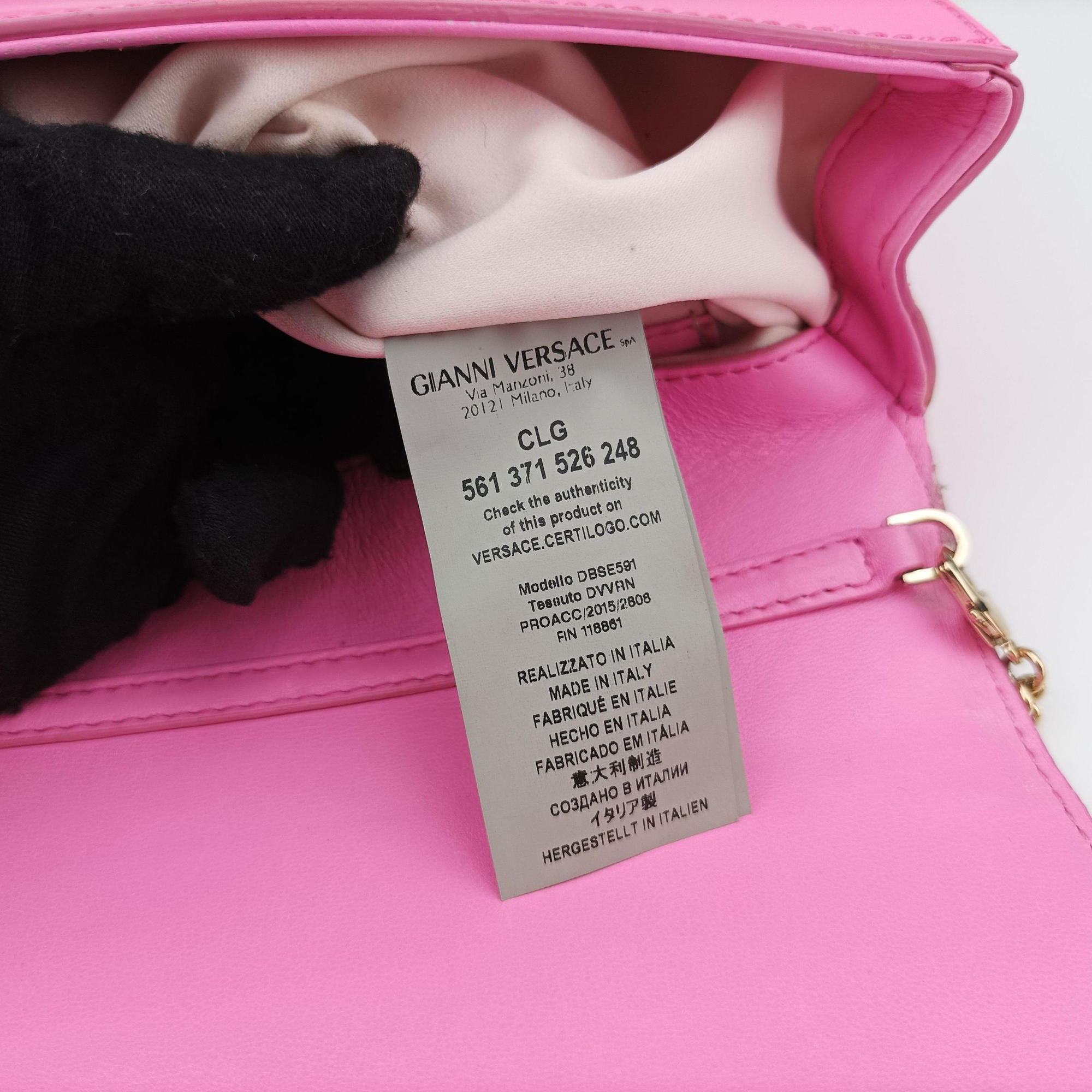 Vintage VERSACE Medusa Pink Patent  shoulderbag | stylenewstar