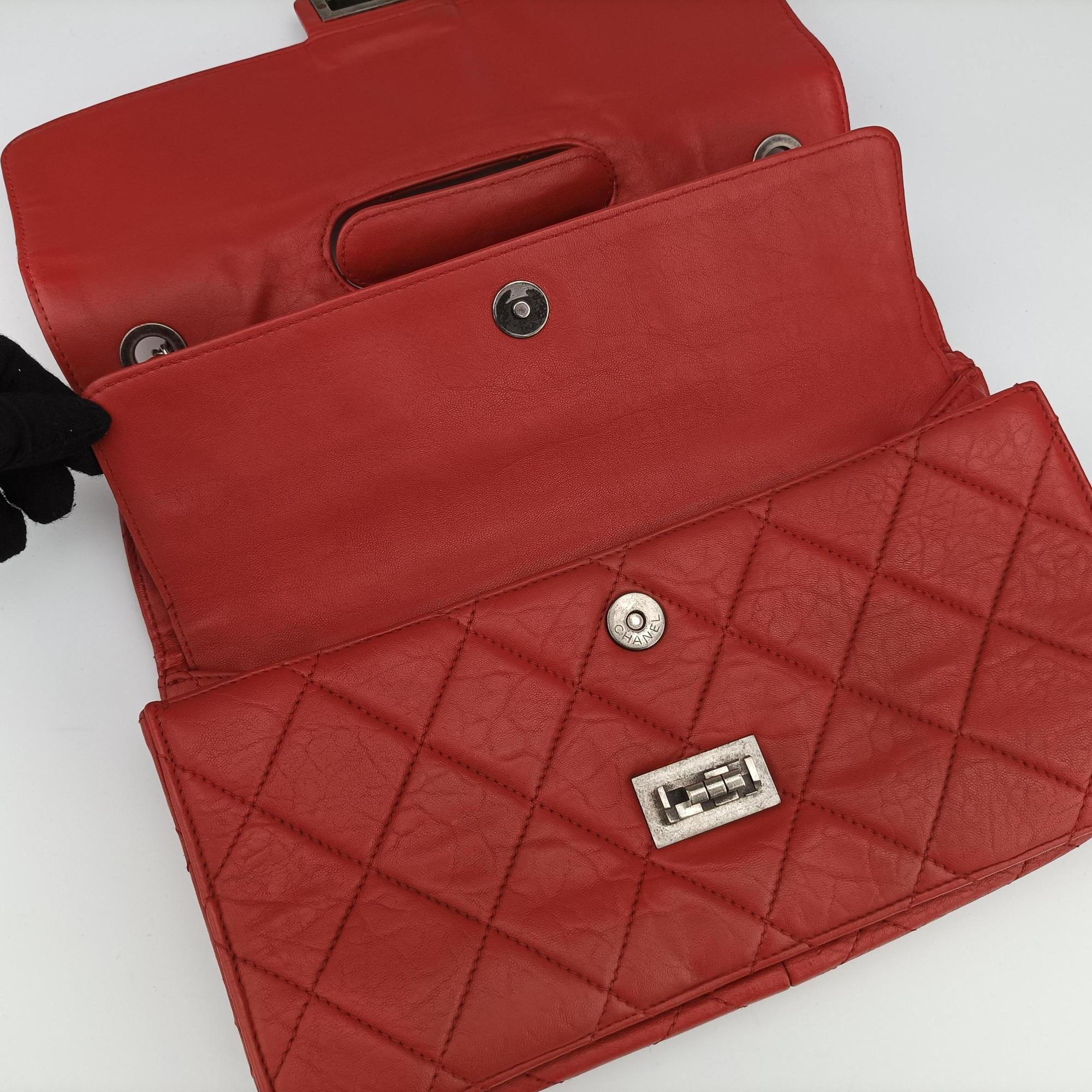 Secondhand Chanel Paris-Byzance Take Away Flap Red lambskin A66738 shoulderbag | stylenewstar