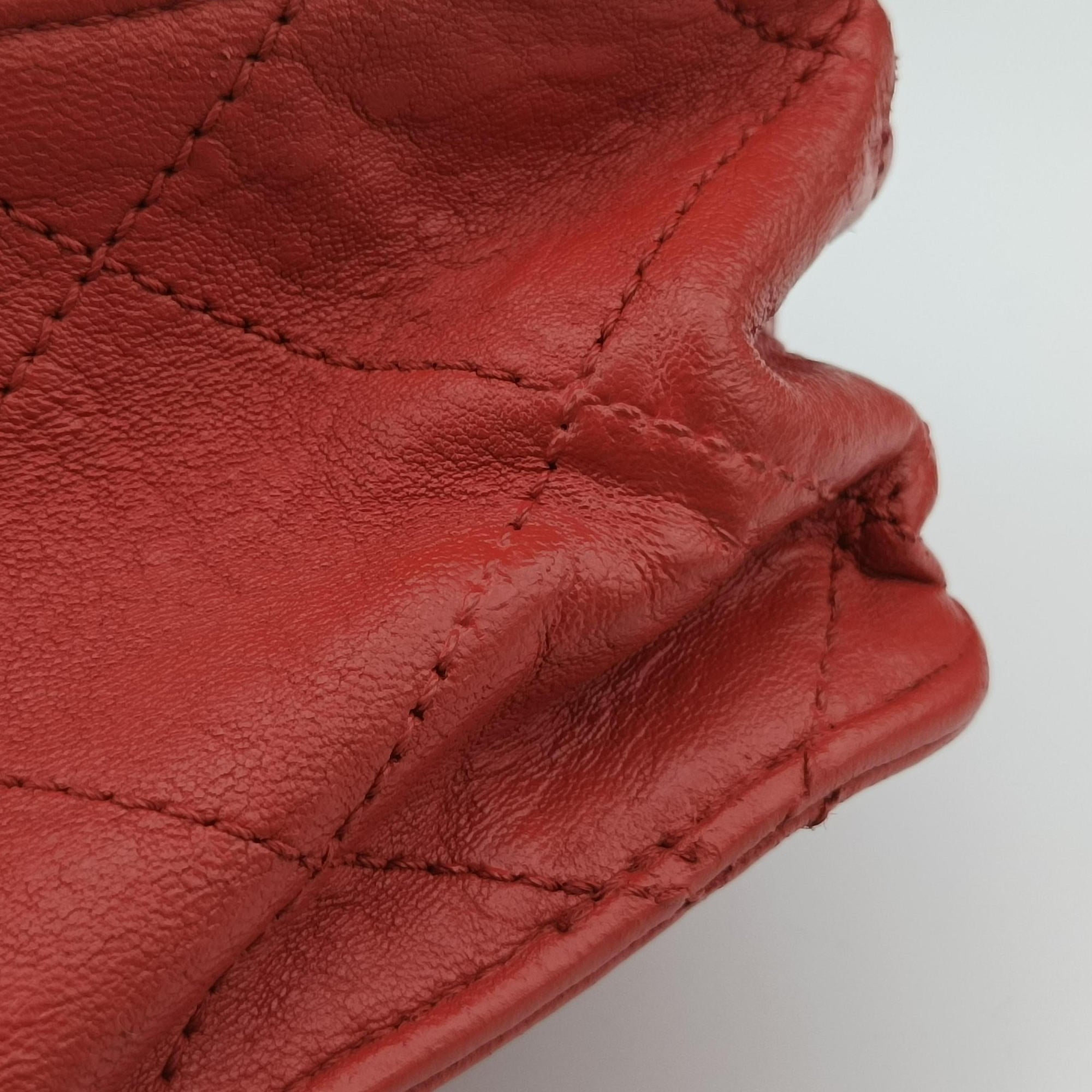 Secondhand Chanel Paris-Byzance Take Away Flap Red lambskin A66738 shoulderbag | stylenewstar