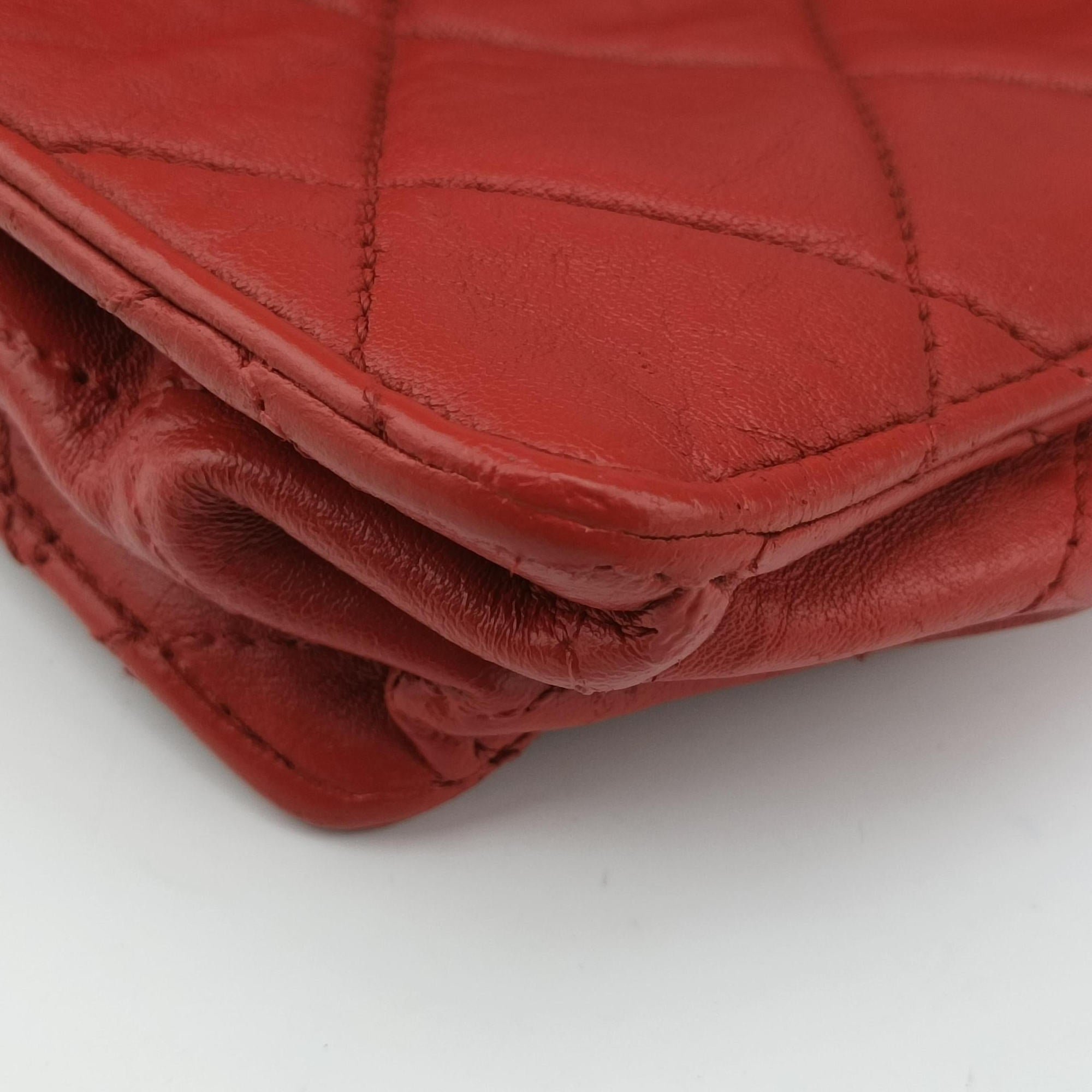Secondhand Chanel Paris-Byzance Take Away Flap Red lambskin A66738 shoulderbag | stylenewstar