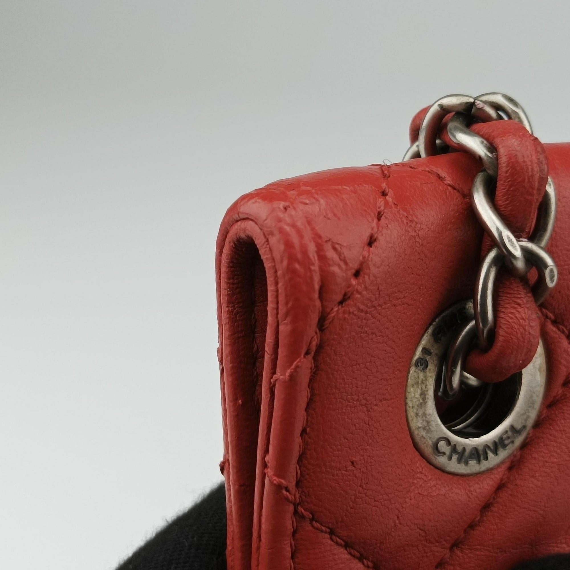 Secondhand Chanel Paris-Byzance Take Away Flap Red lambskin A66738 shoulderbag | stylenewstar