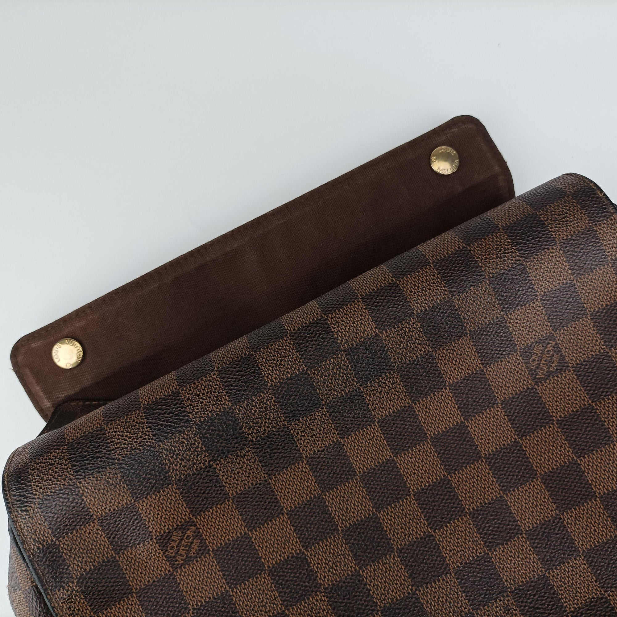 Pre-owned Louis Vuitton NAVIGLIO EBENE Damier Canvas N45255 shoulderbag | stylenewstar